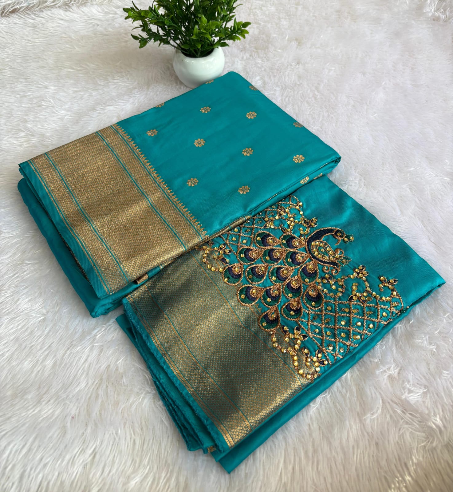 Kalanjali Paithani With Aari Work Blouse