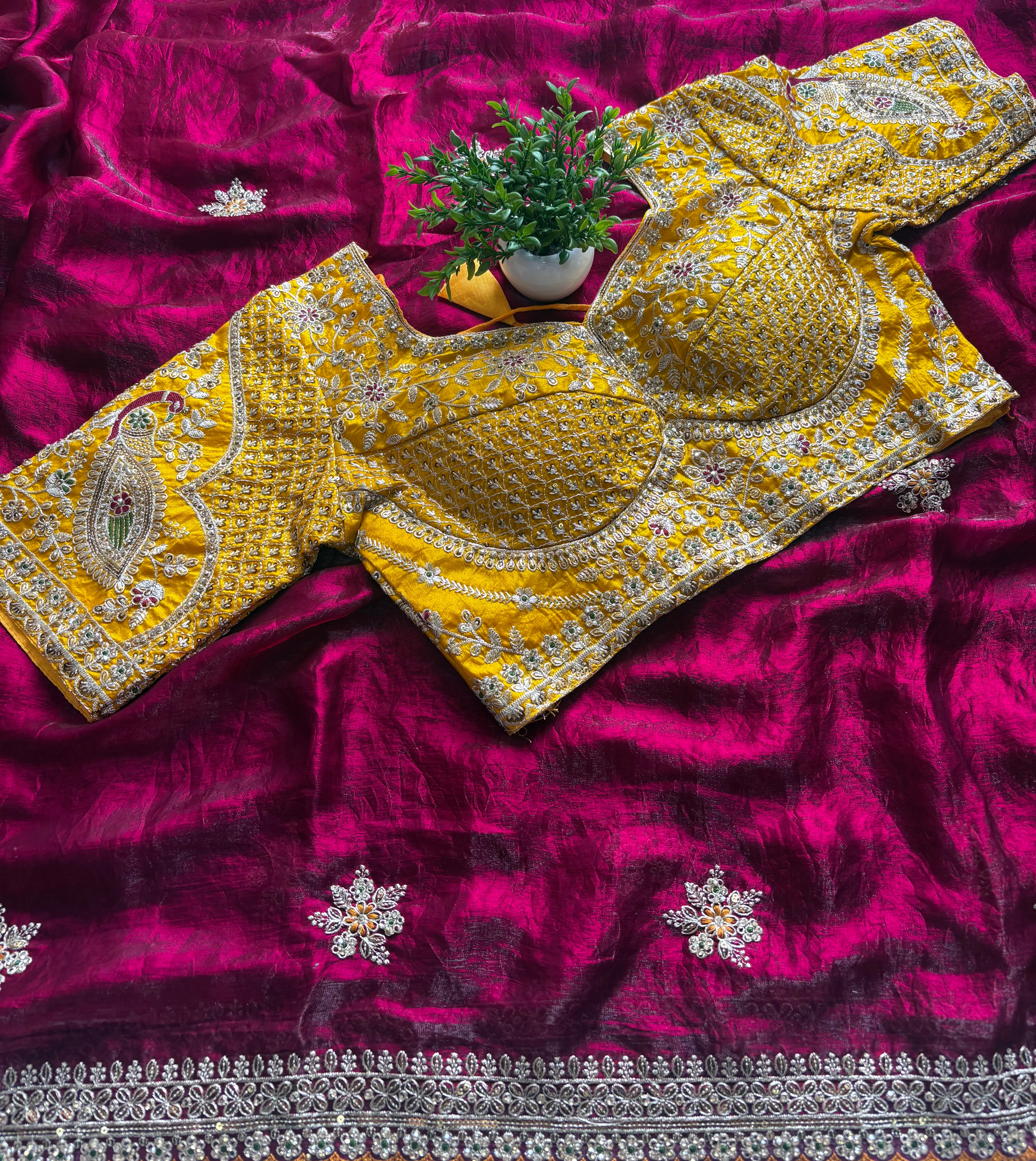Designer Saree with Readymade Blouse