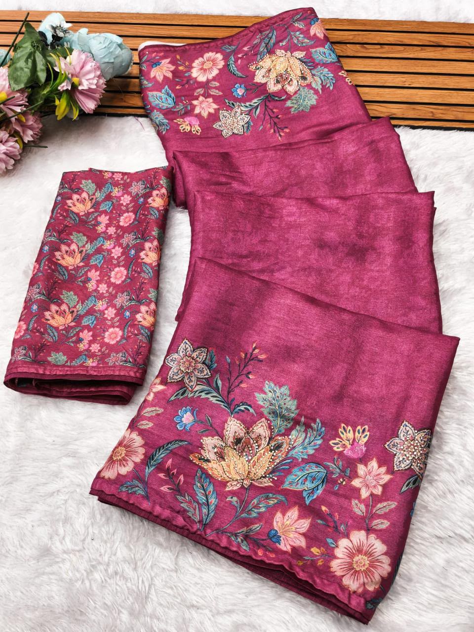 position print saree Pc-1552