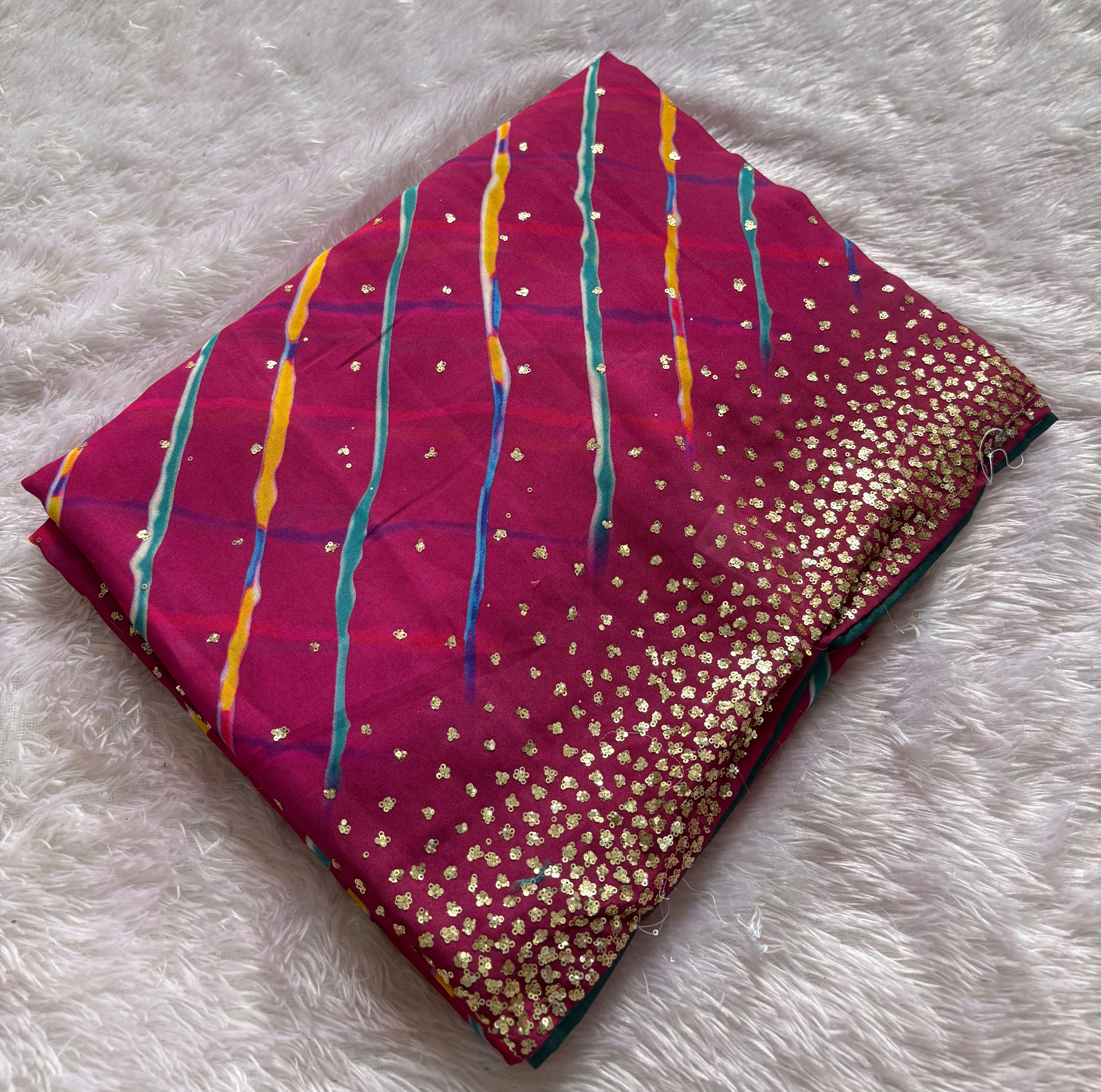 Printed leheriya saree pc-1515