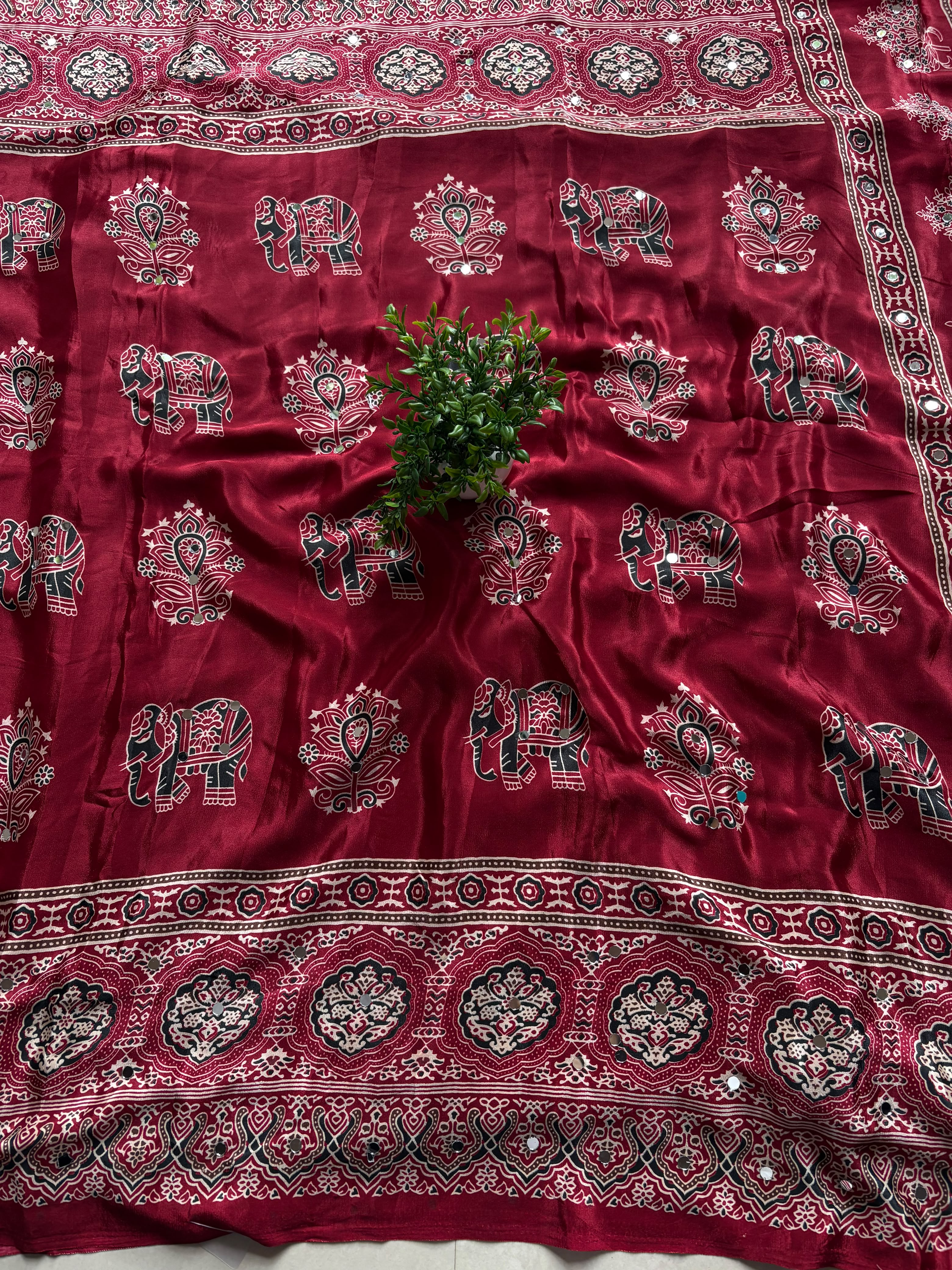 AJRAKH SAREE PC-1570