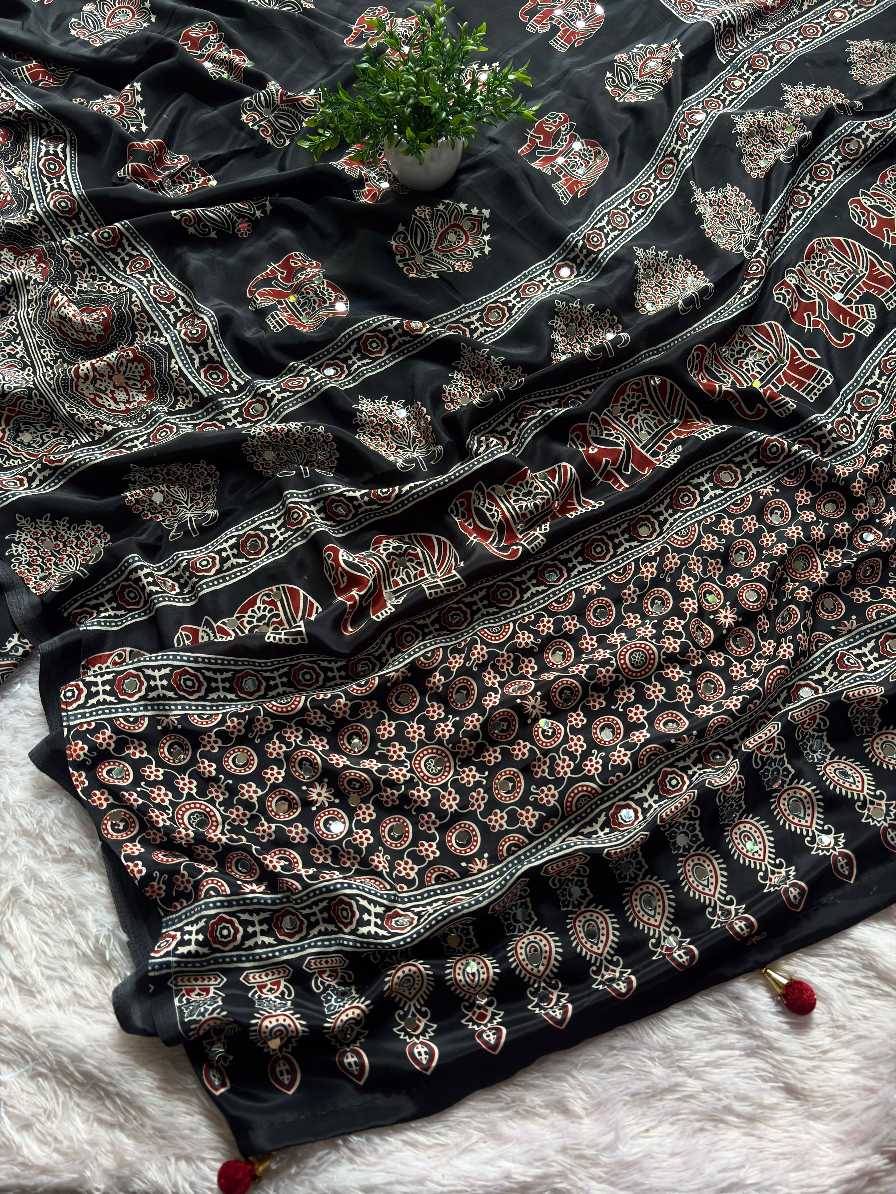 AJRAKH SAREE PC-1570