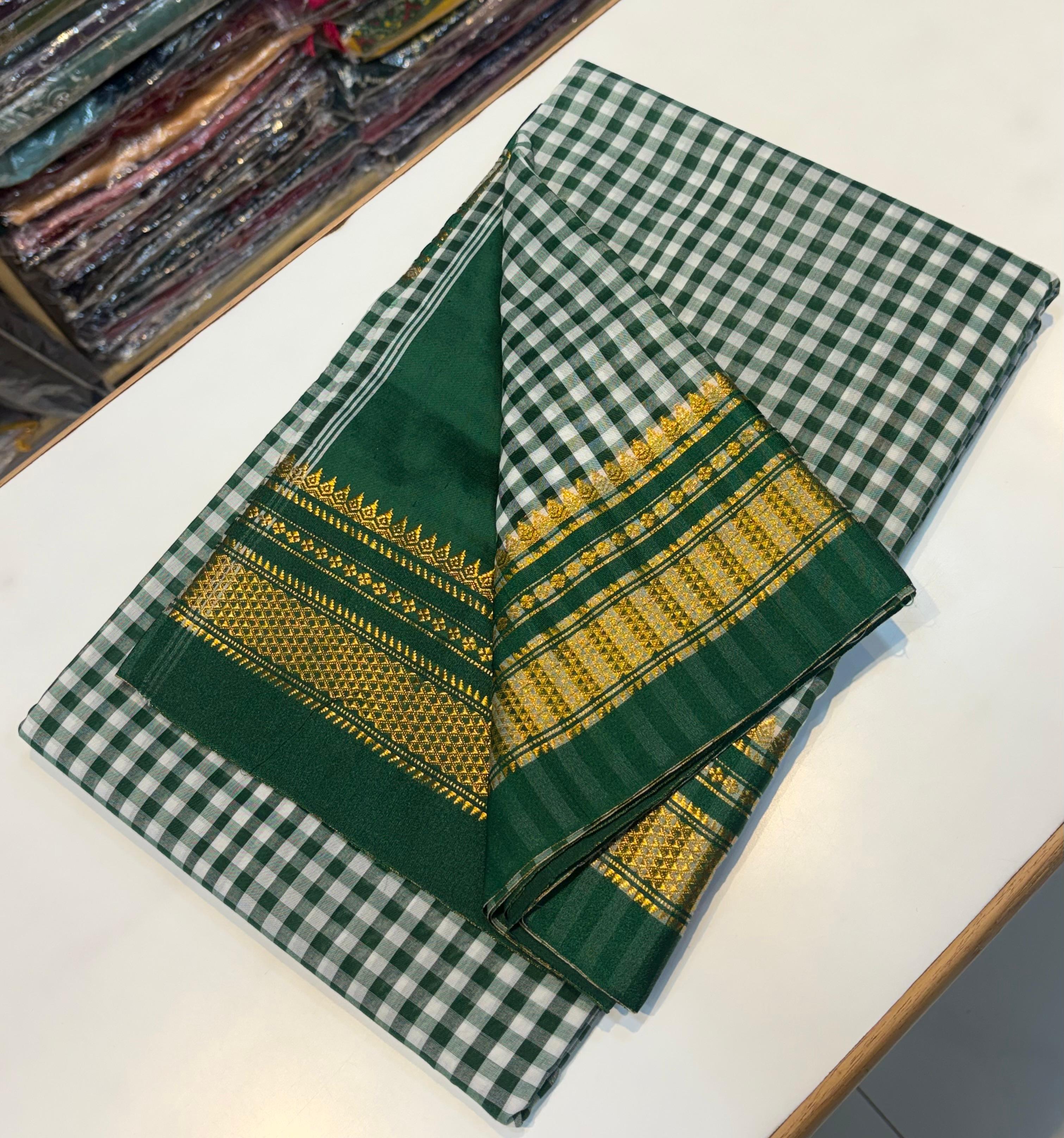 IRKAL CHECKS SAREE PC-1571