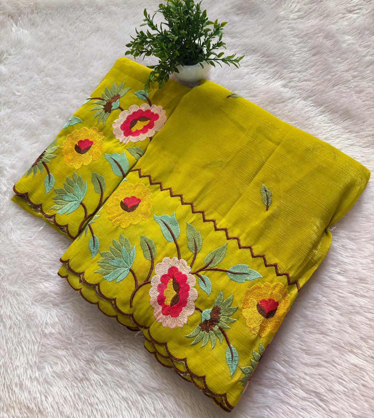 Kashmir work saree pc-1681