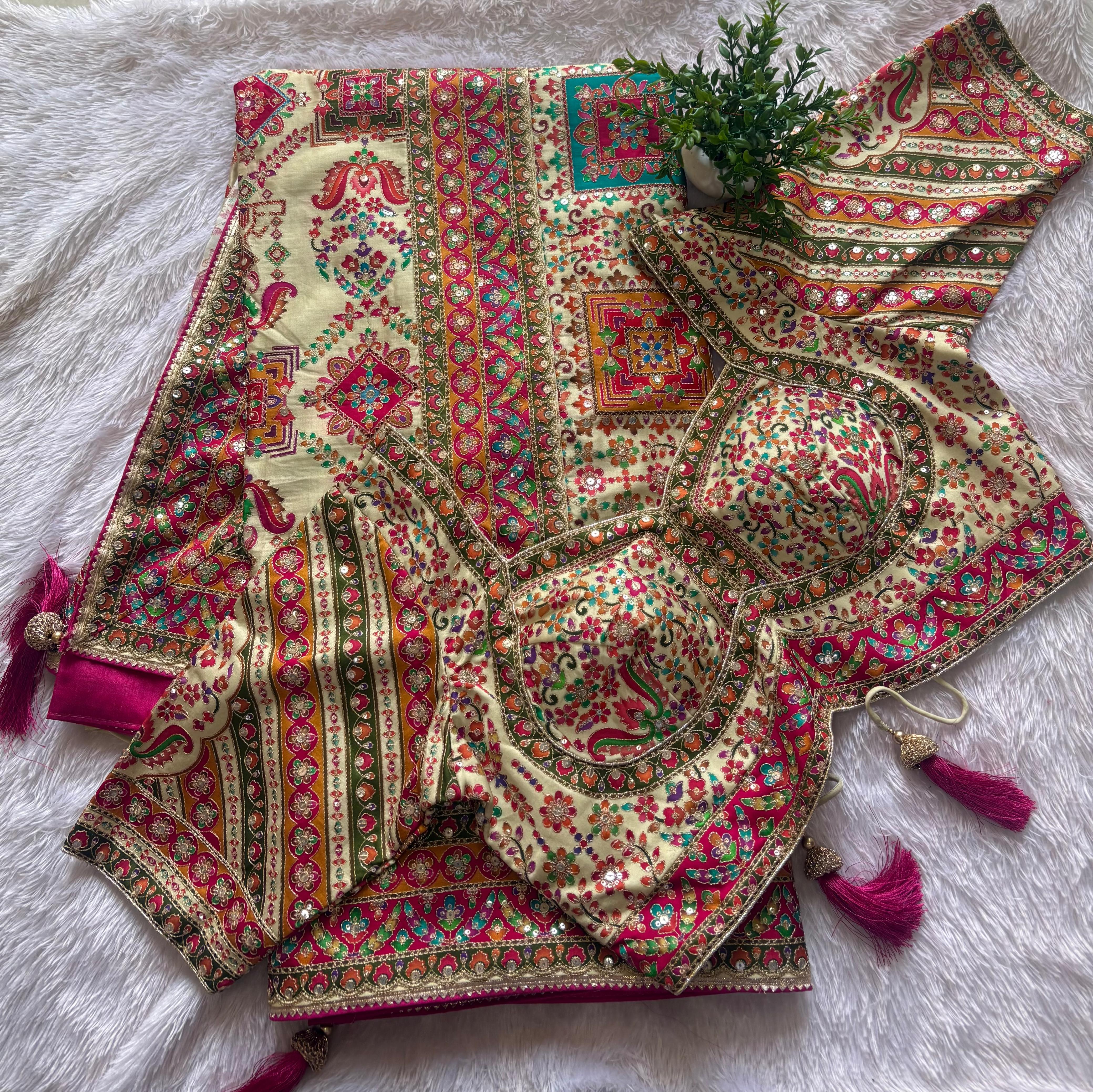 Position print saree- Pc 104