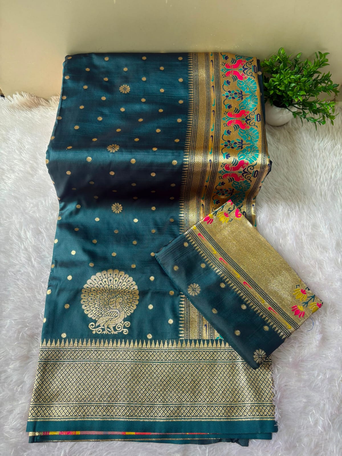 PAITHANI SAREE WITH DUPATTA PC-1450