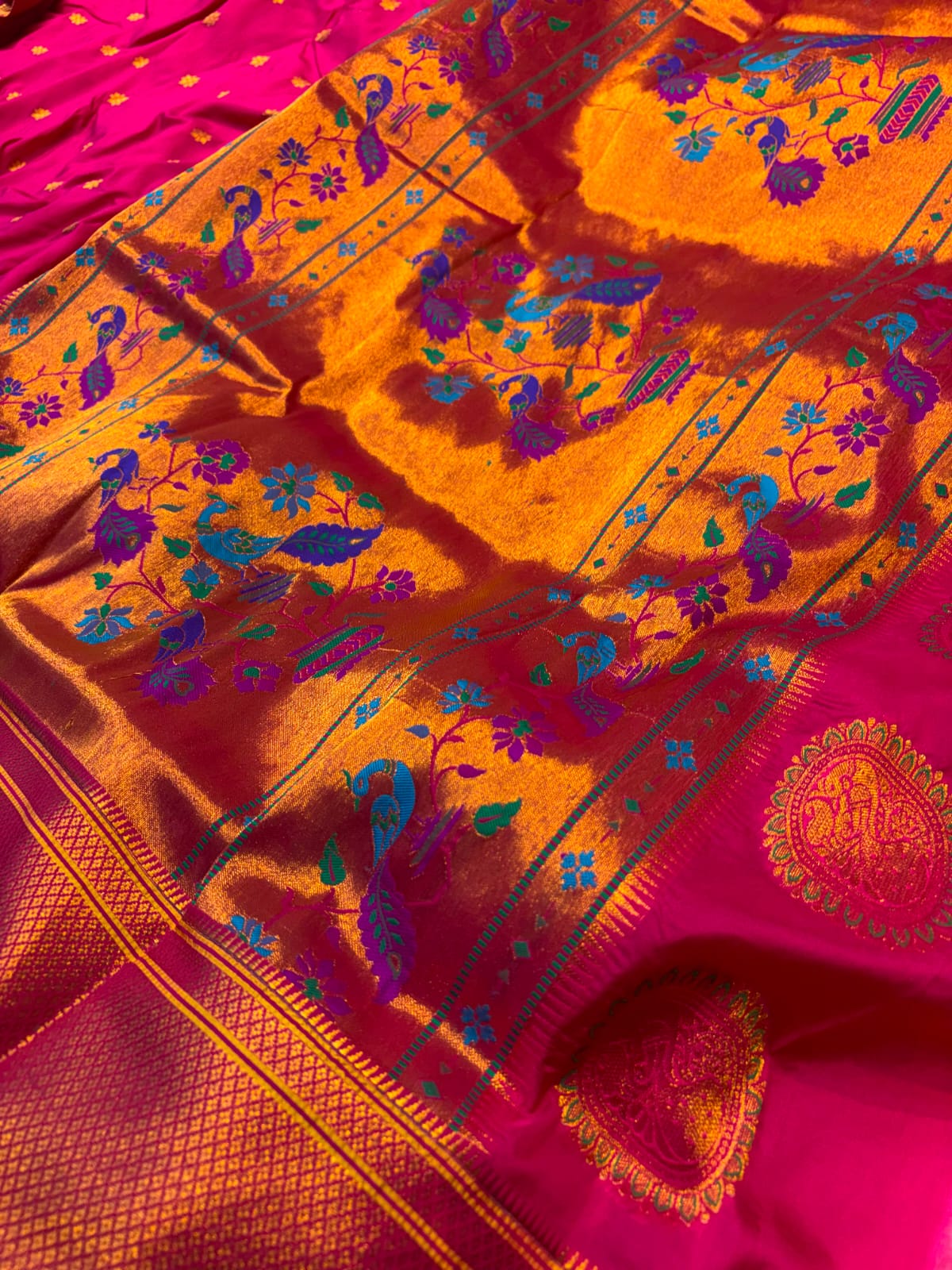 KALANJALI SAREE WITH AARI WORK BLOUSE PC-1109