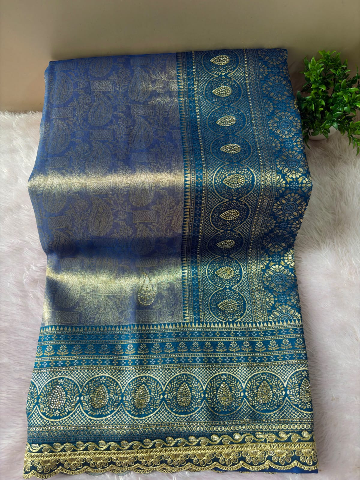 KANJIVARAM SAREE WITH LACE BORDER PC-1419
