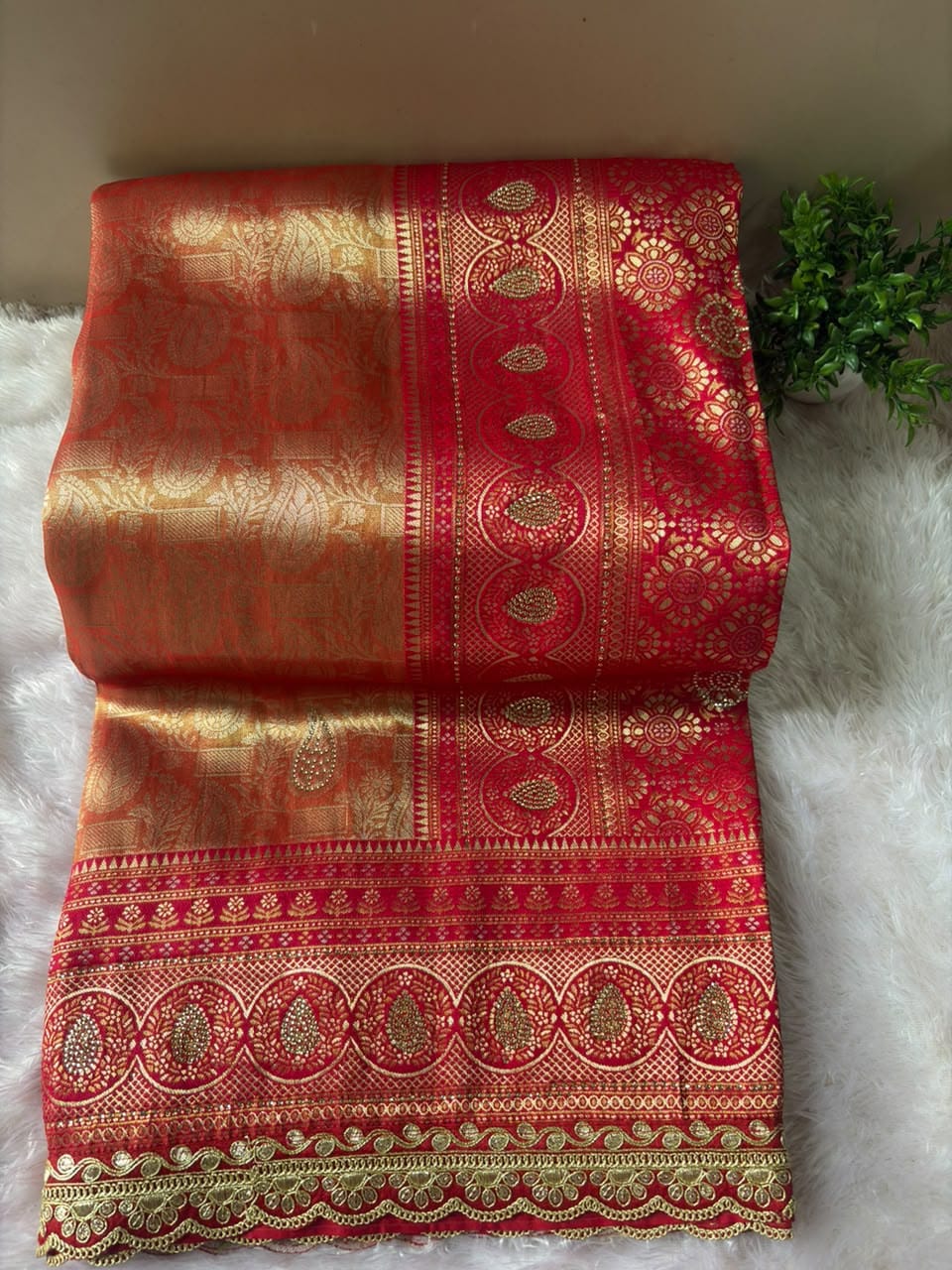 KANJIVARAM SAREE WITH LACE BORDER PC-1419