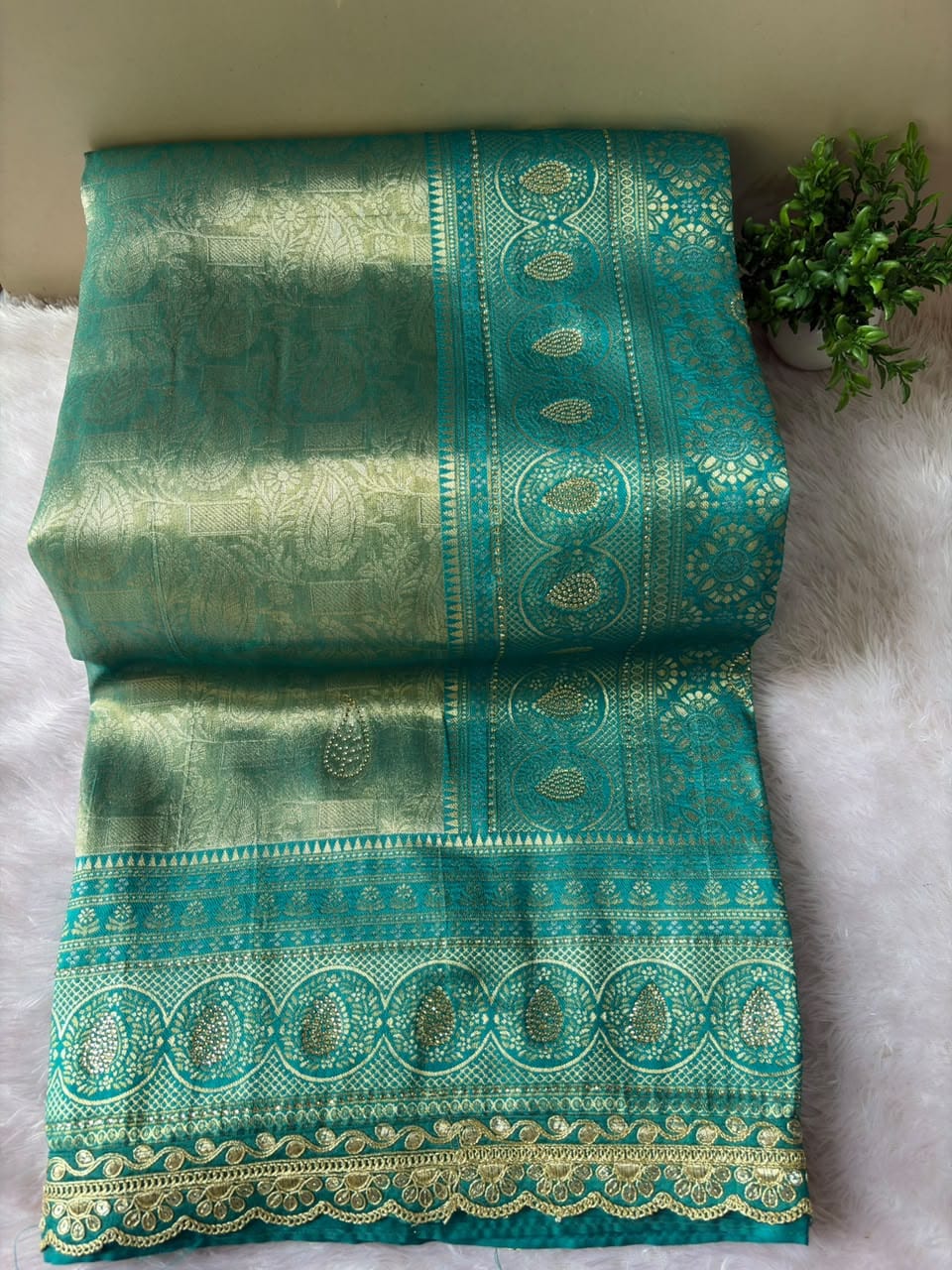 KANJIVARAM SAREE WITH LACE BORDER PC-1419