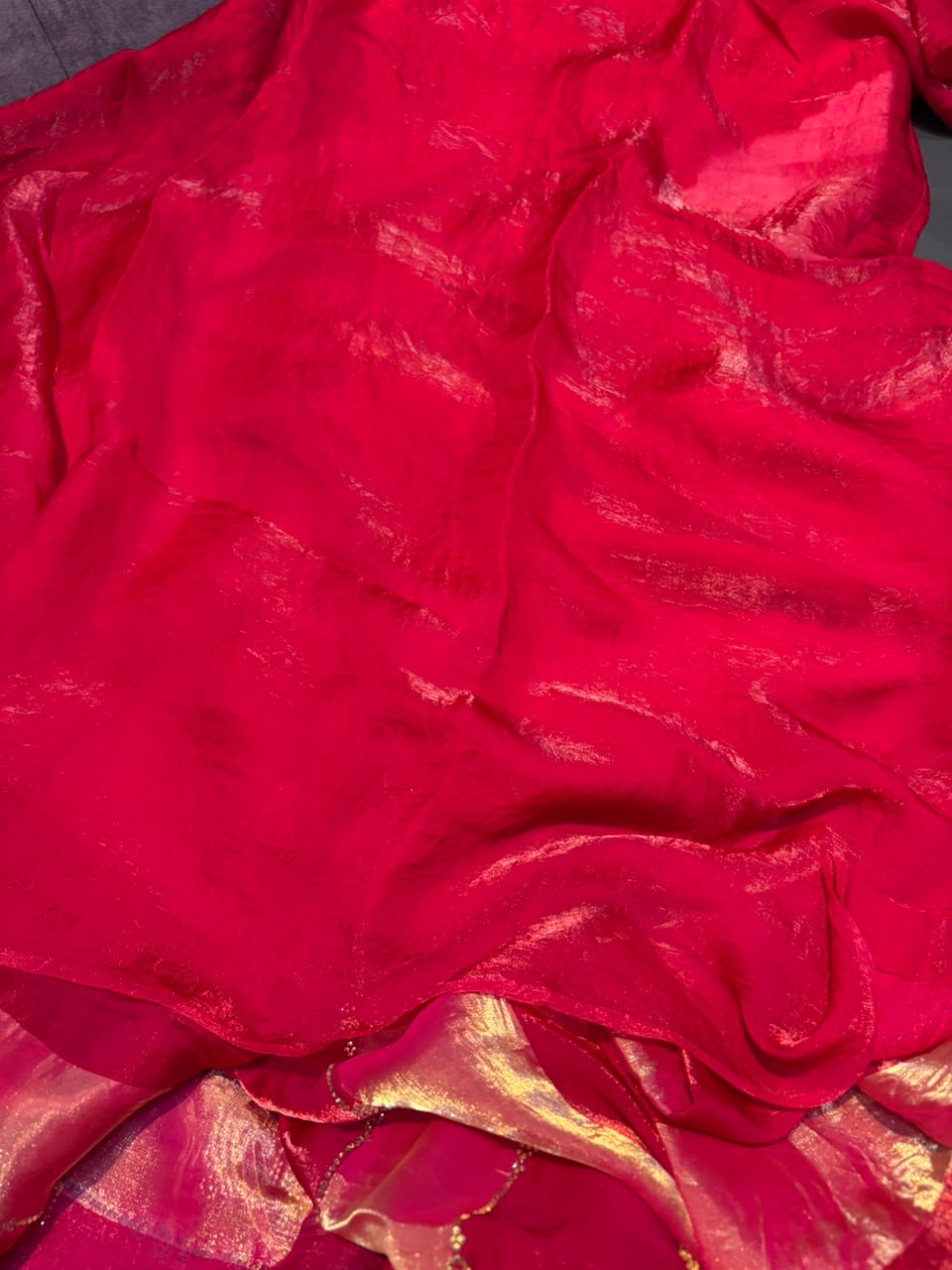 DOUBLE COLOUR DESIGNER SAREE
