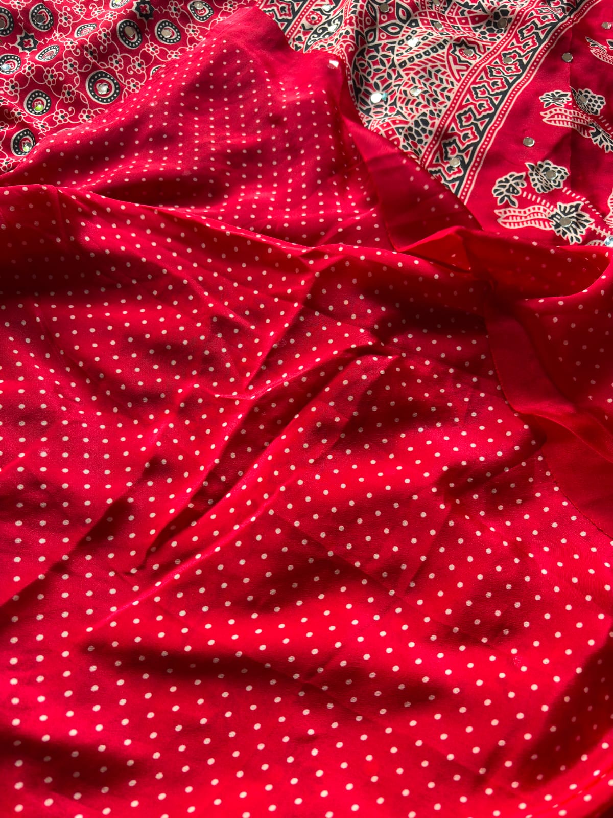 MIRROR AJRAKH SAREE