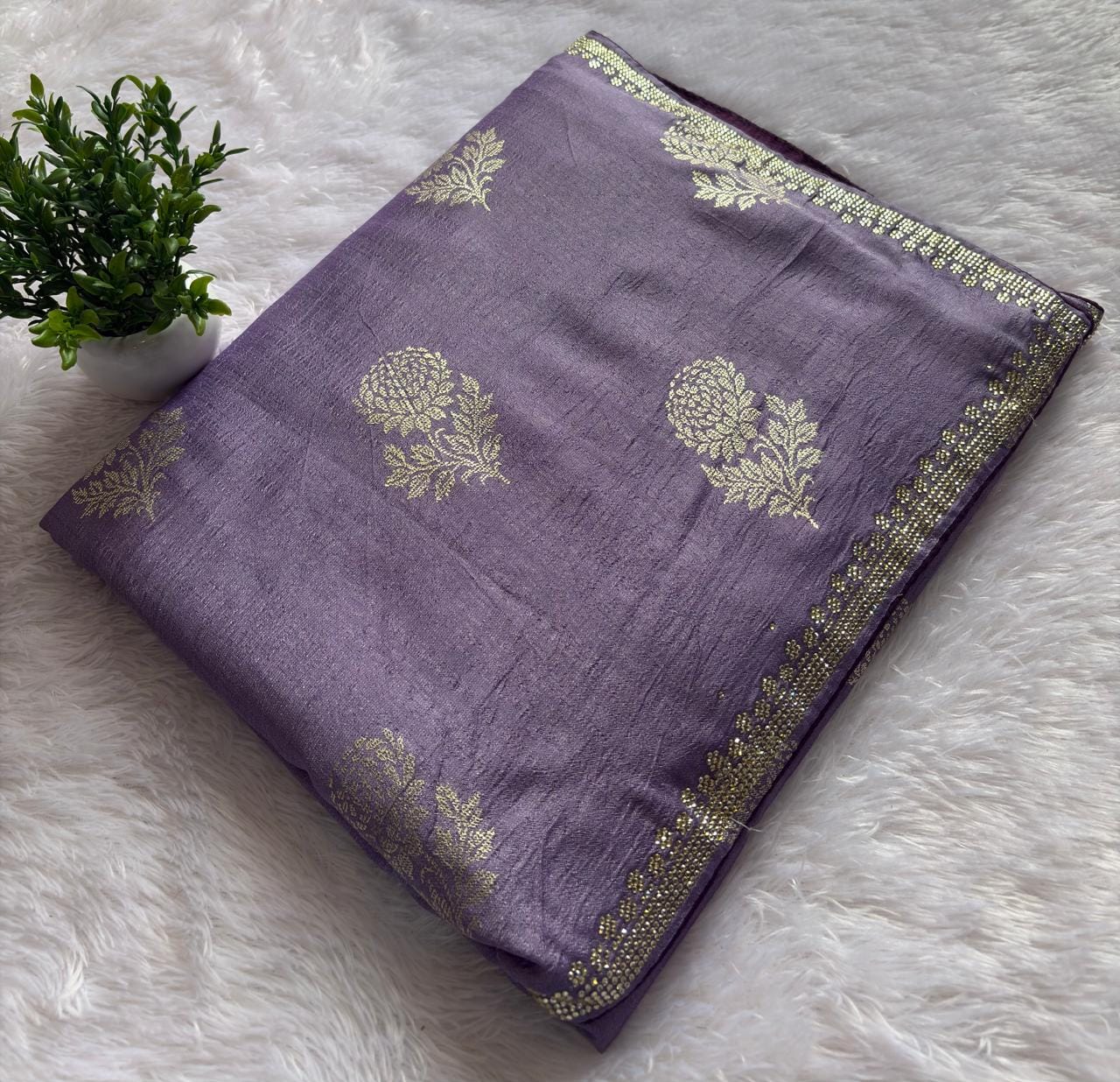 FLOWER PRINT DESIGNER SAREE PC 1186