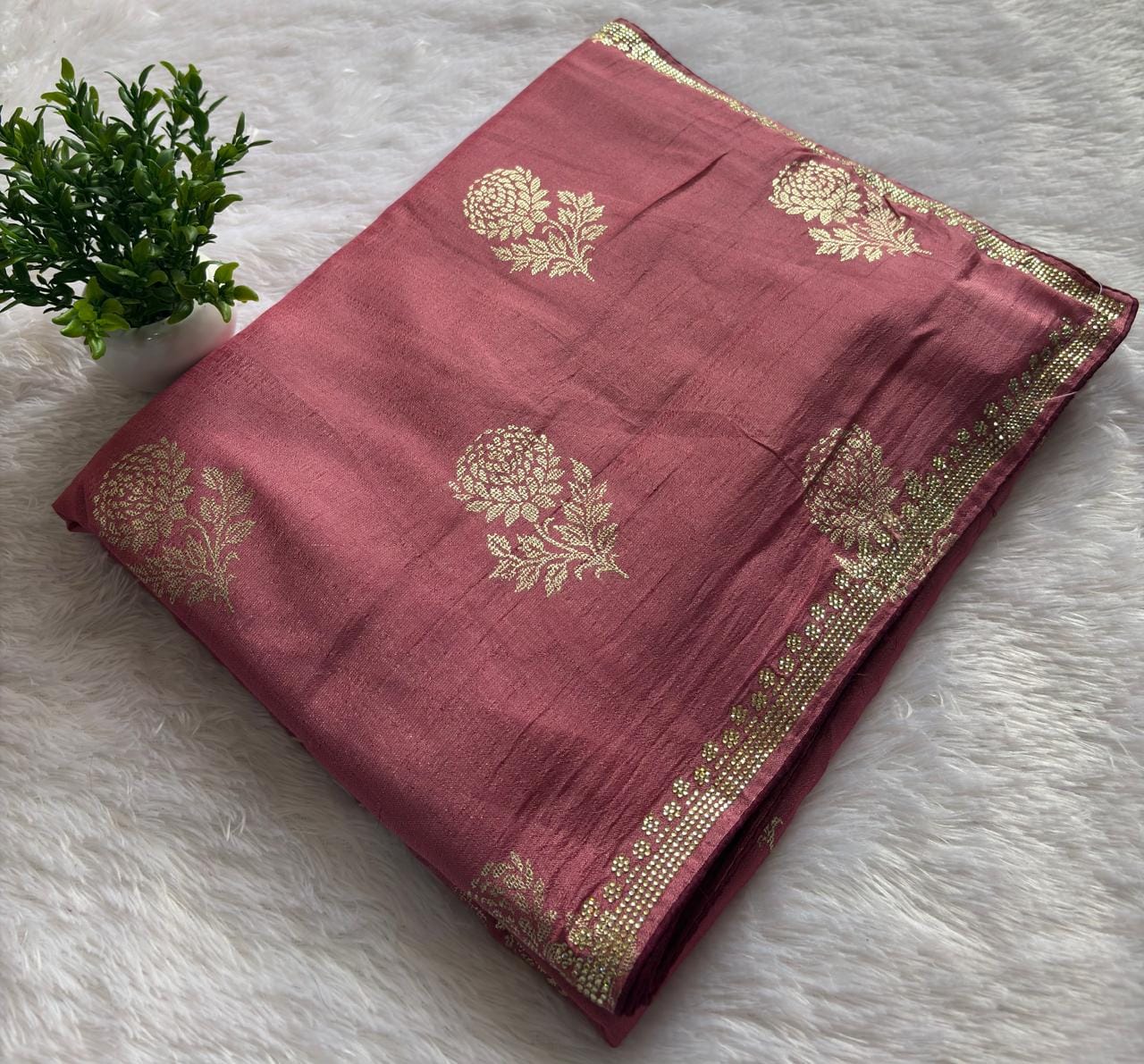 FLOWER PRINT DESIGNER SAREE PC 1186