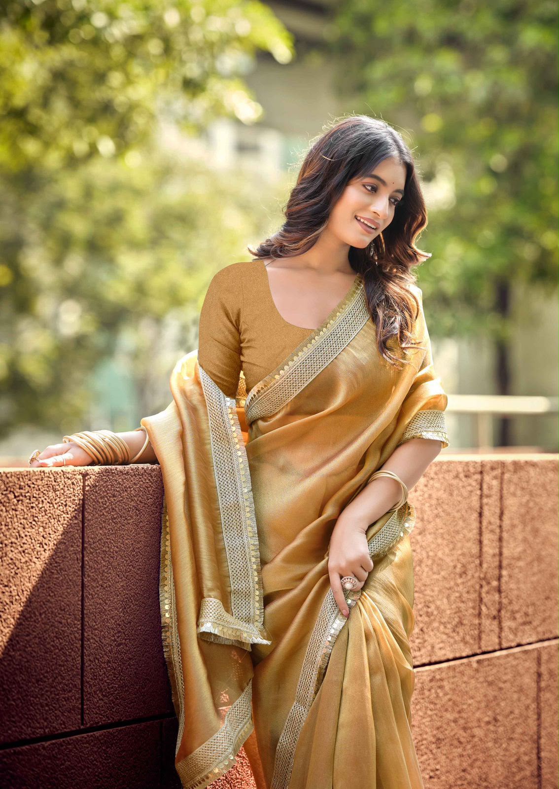 LACE BORDER SAREE