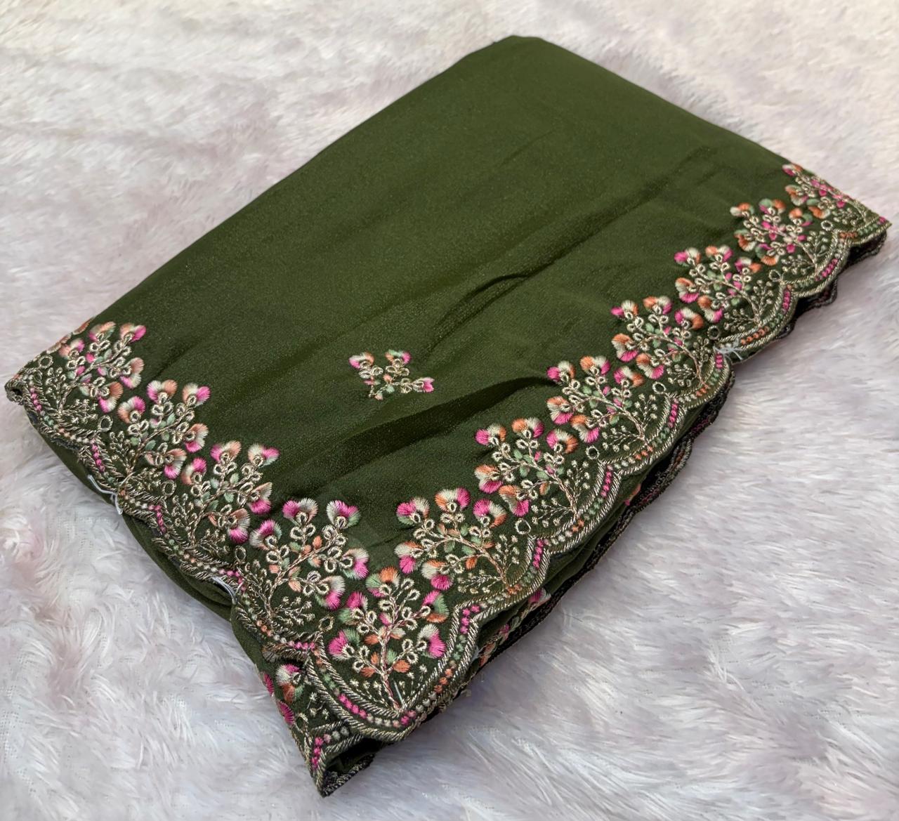 kashmiri work designer saree pc-1494