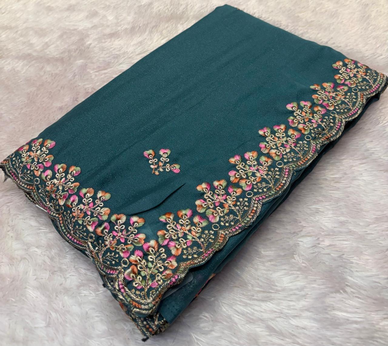 kashmiri work designer saree pc-1494
