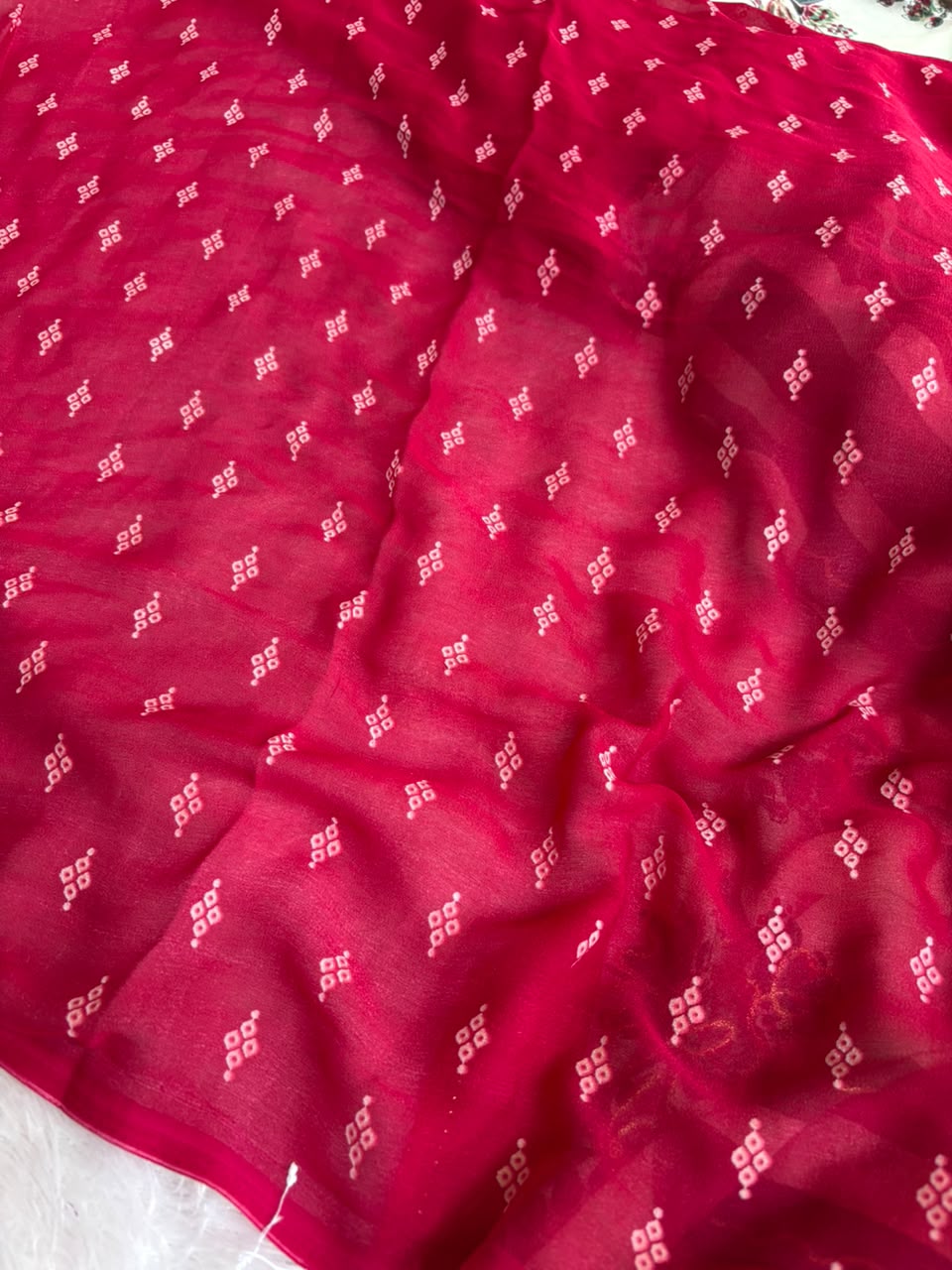 printed lehriya saree pc-1675