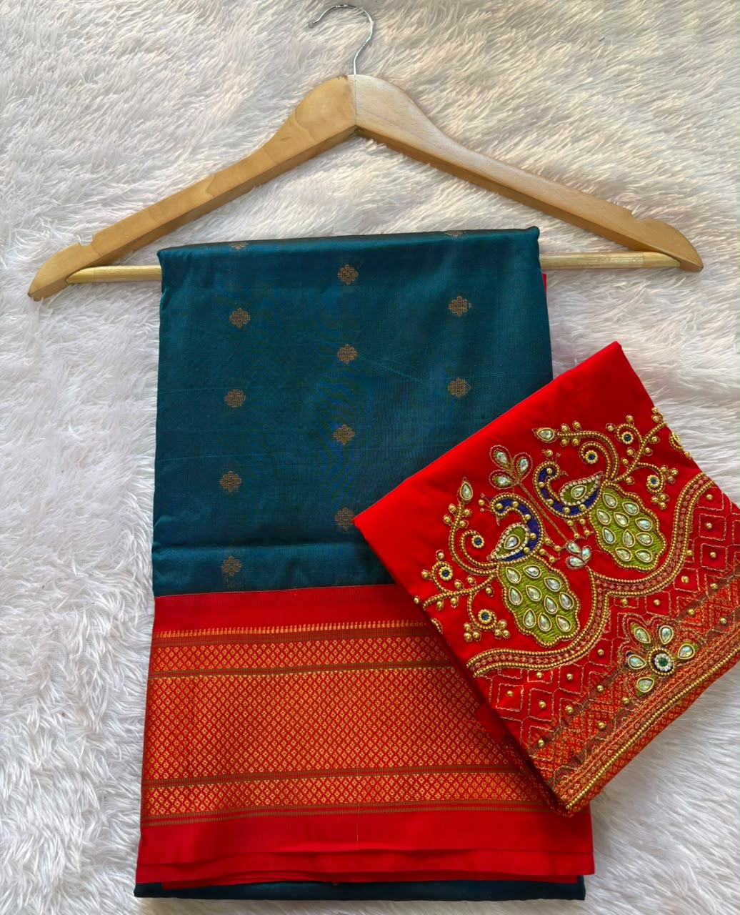 PAITHANI SAREE WITH WORK BLOUSE PC-1677