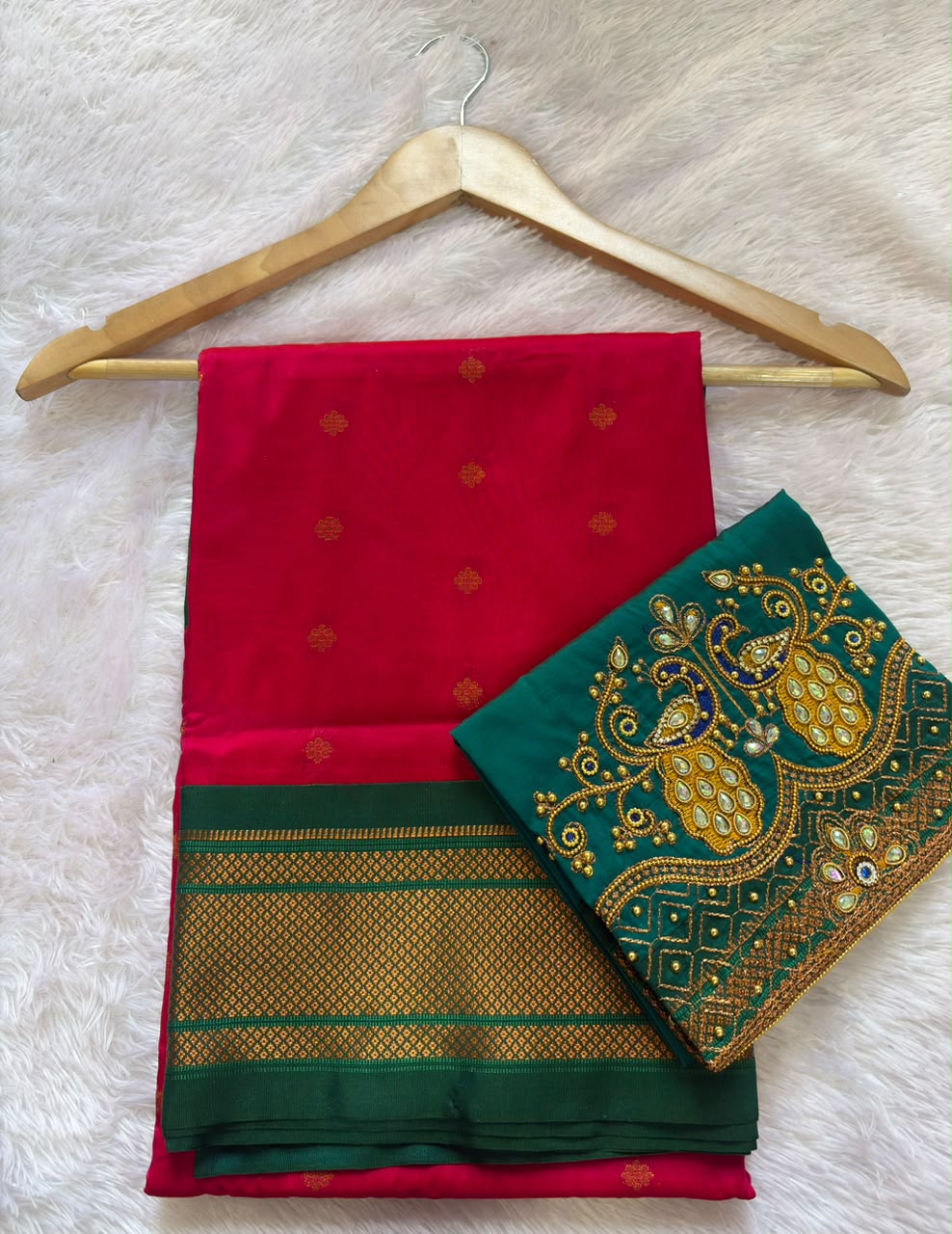 PAITHANI SAREE WITH WORK BLOUSE PC-1677