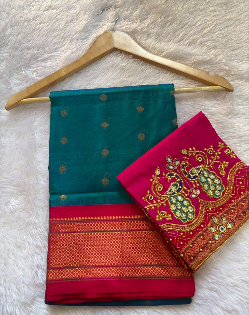 PAITHANI SAREE WITH WORK BLOUSE PC-1677