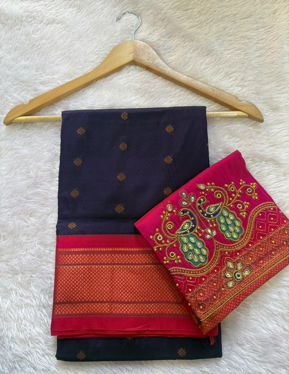PAITHANI SAREE WITH WORK BLOUSE PC-1677