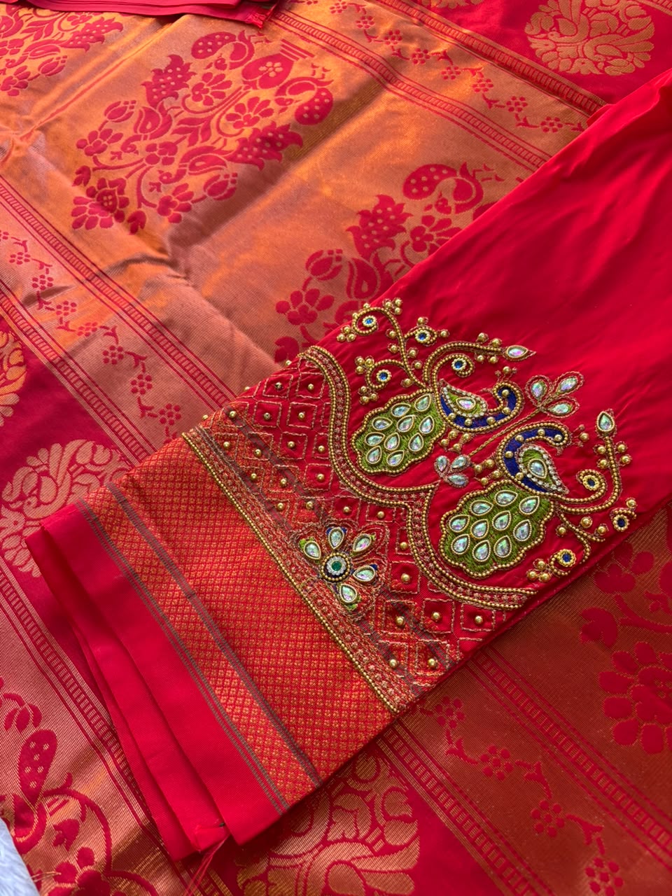 PAITHANI SAREE WITH WORK BLOUSE PC-1677