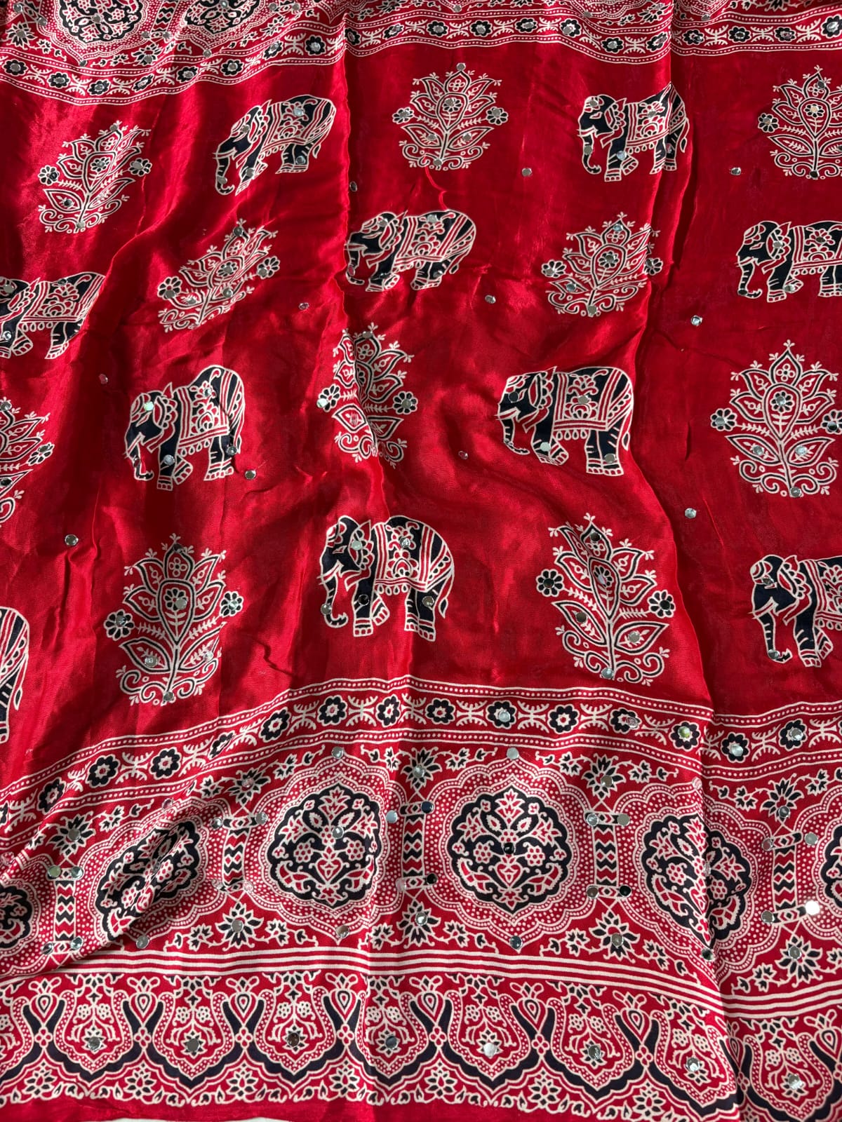 AJRAKH LAGDI PATTA SAREE PC-1471