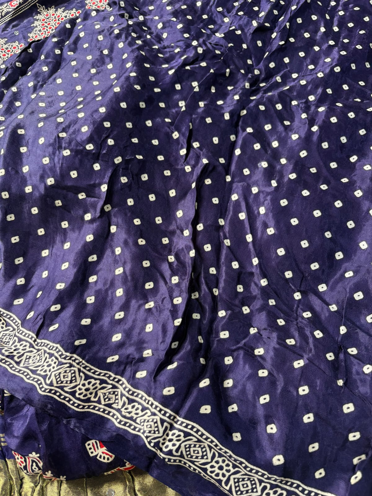 AJRAKH LAGDI PATTA SAREE PC-1471