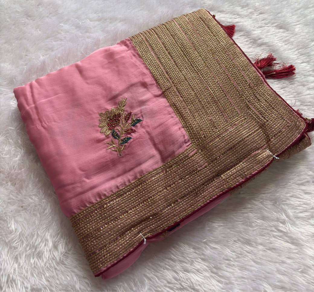 FLOWER DESIGNER SAREE PC-1698
