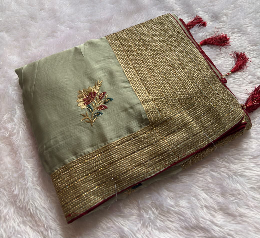 FLOWER DESIGNER SAREE PC-1698