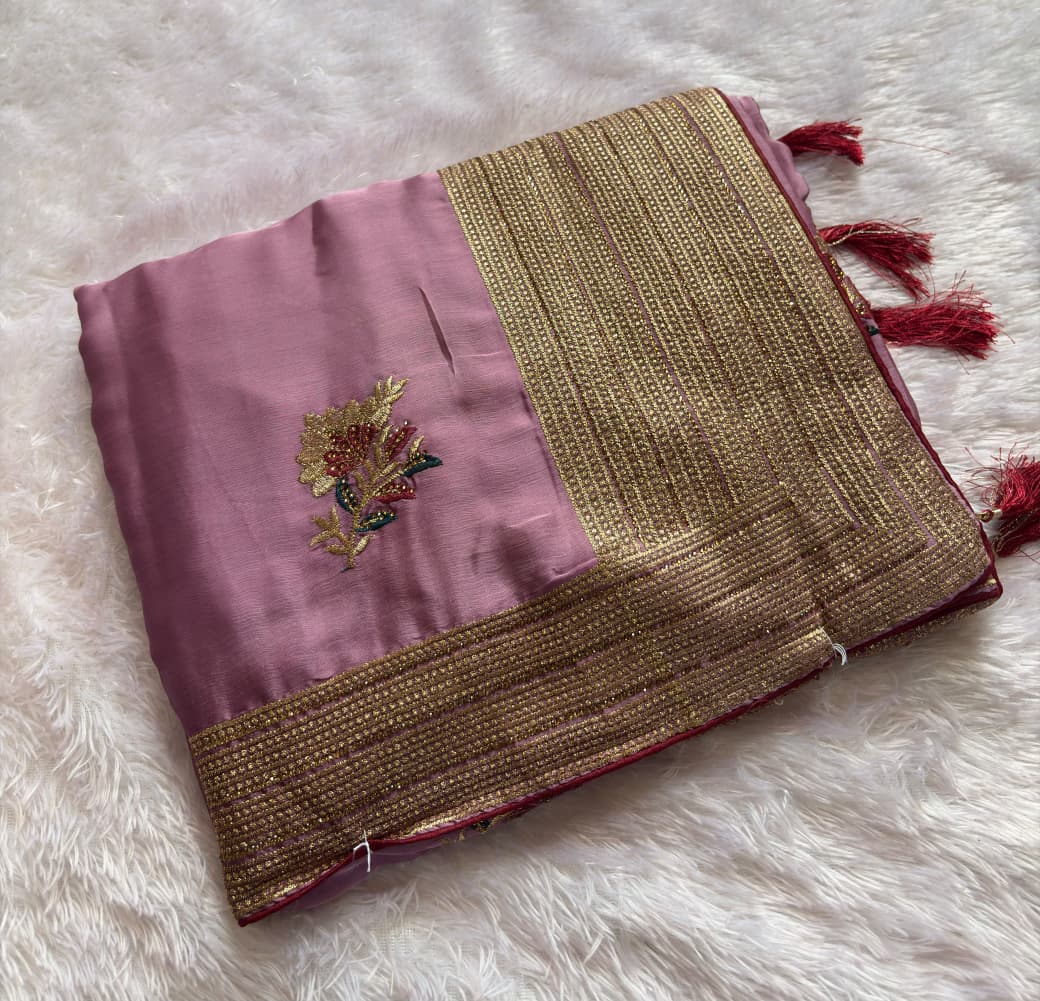 FLOWER DESIGNER SAREE PC-1698