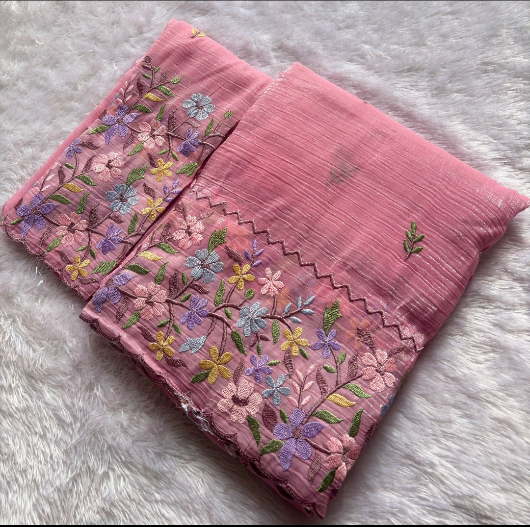 NEW KASHMIRI WORK SAREE