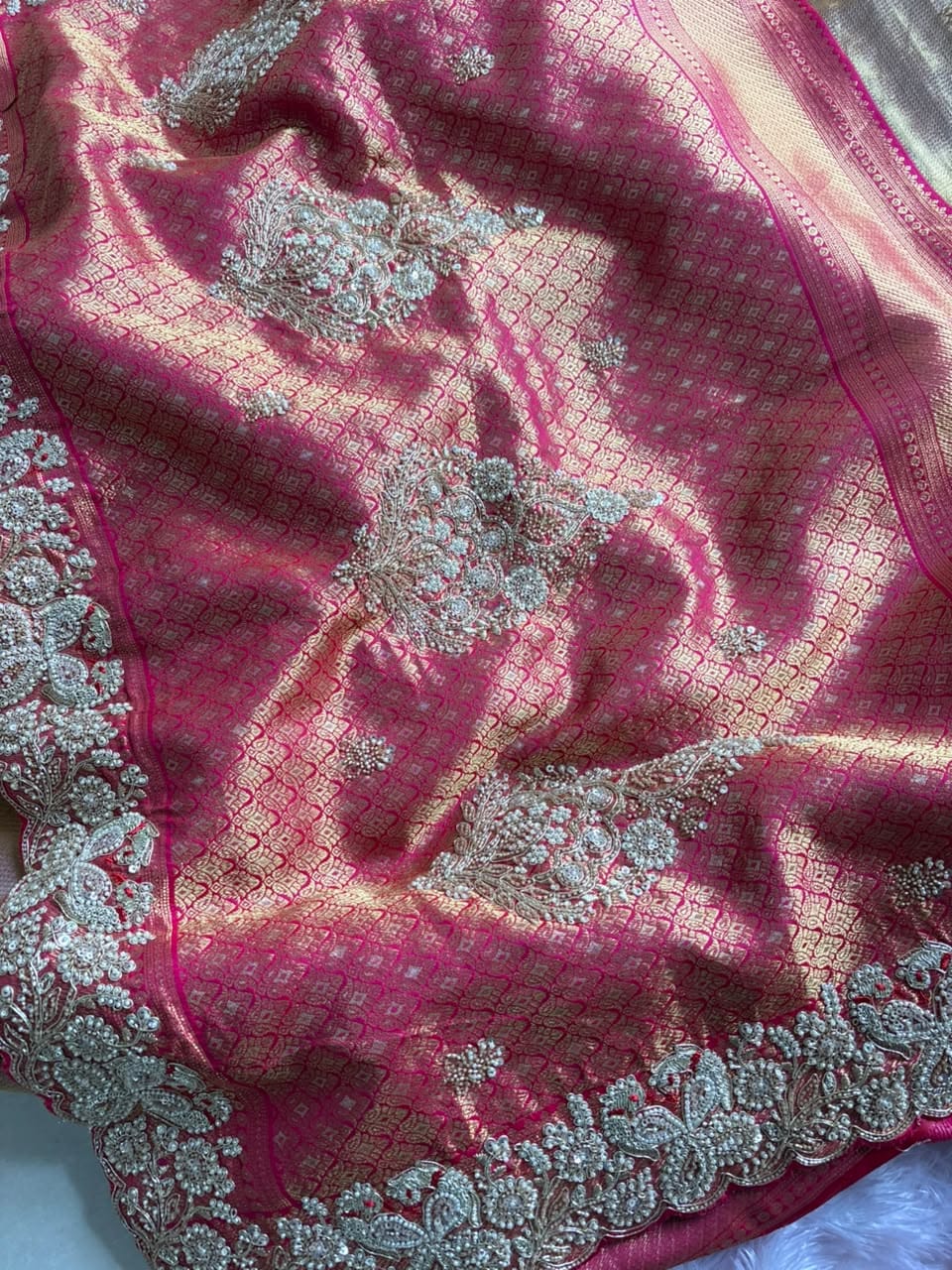 SOUTH GOLDEN KANJIVARAM SAREE PC-4152