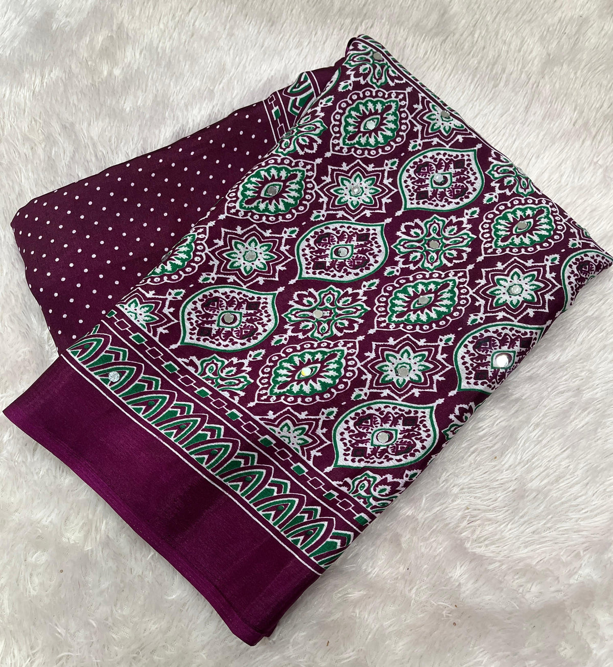 AJRAKH SAREE PC-1672