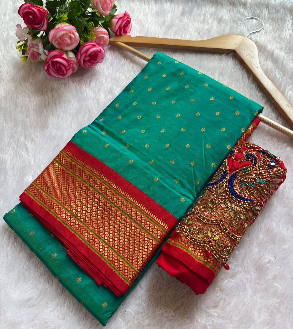 PAITHANI SAREE WITH AARI WORK B LOUSE PC-1701