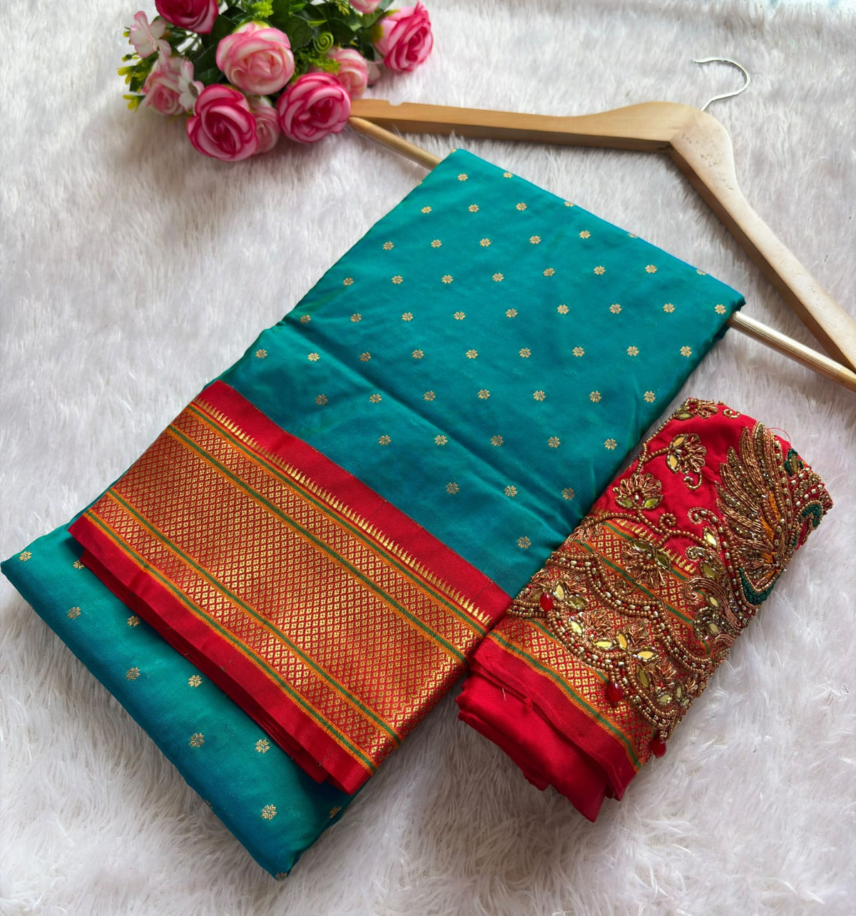 PAITHANI SAREE WITH AARI WORK B LOUSE PC-1701