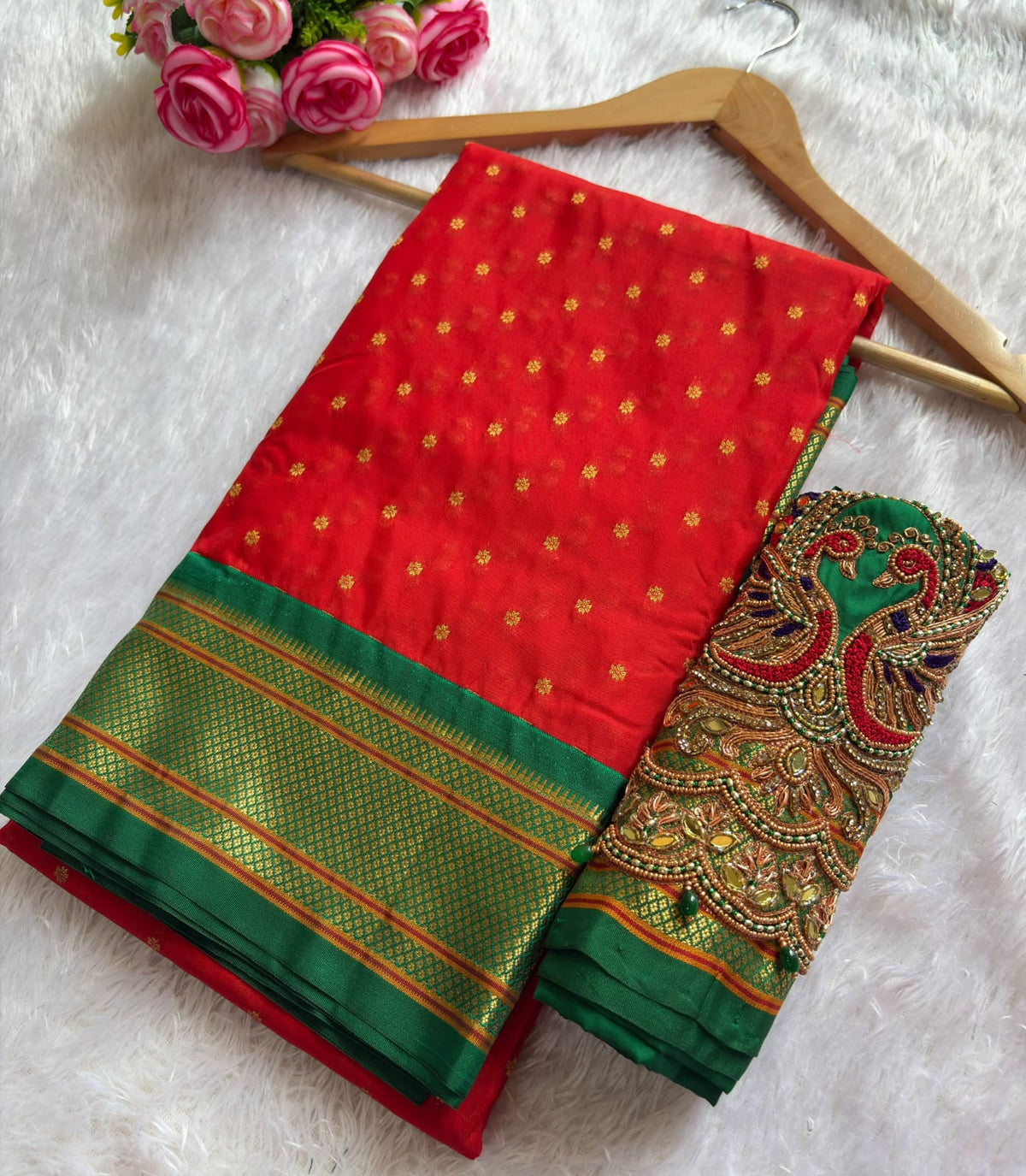 PAITHANI SAREE WITH AARI WORK B LOUSE PC-1701