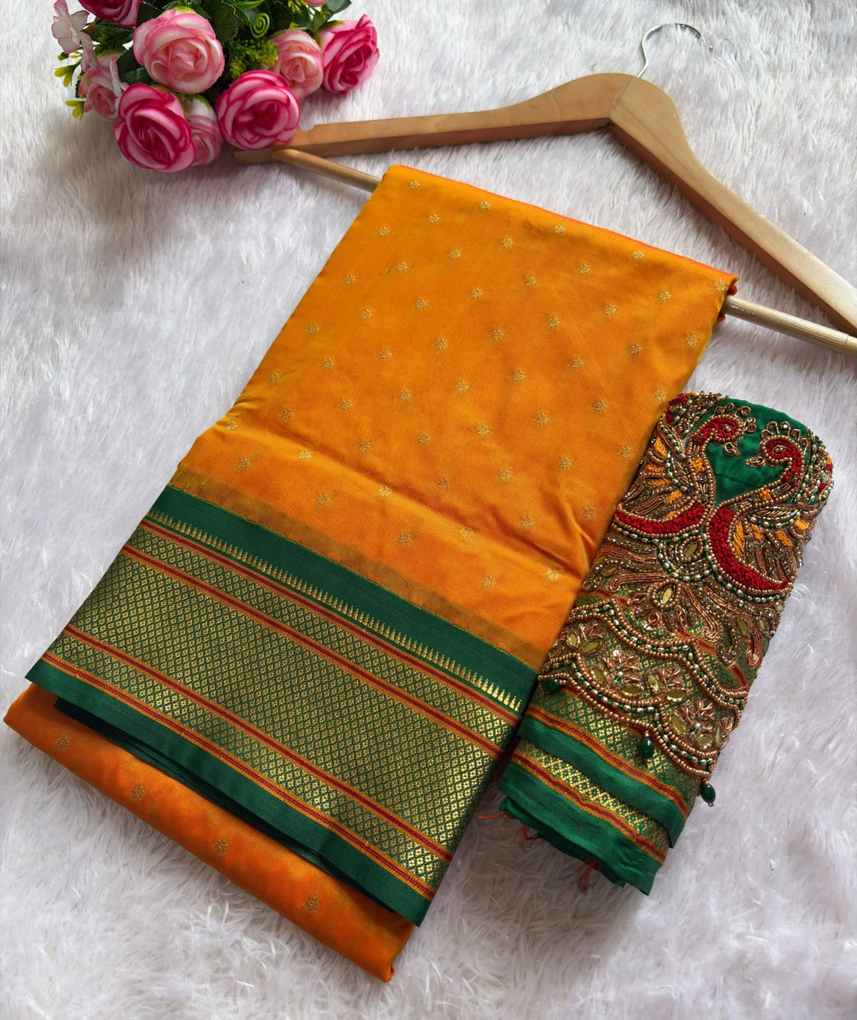 PAITHANI SAREE WITH AARI WORK B LOUSE PC-1701