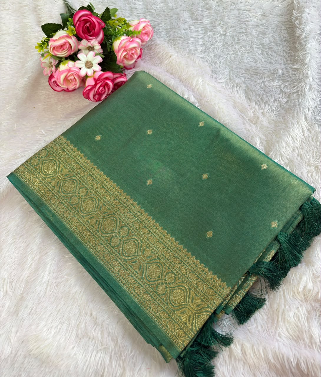 TISSUE BUTTI SAREE