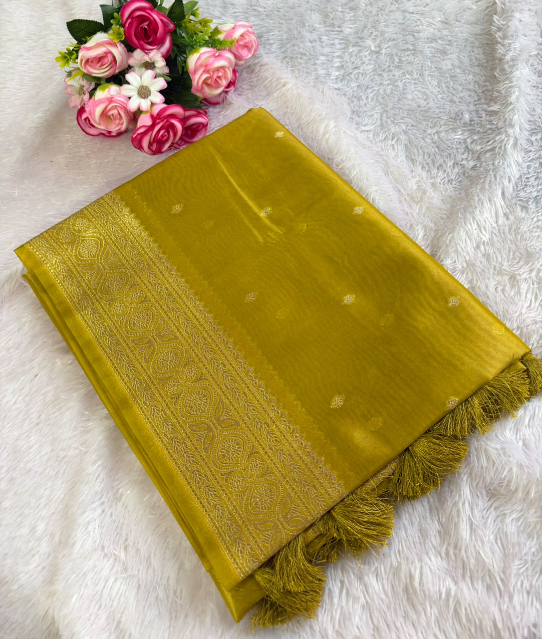 TISSUE BUTTI SAREE