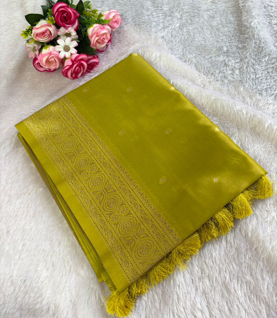 TISSUE BUTTI SAREE