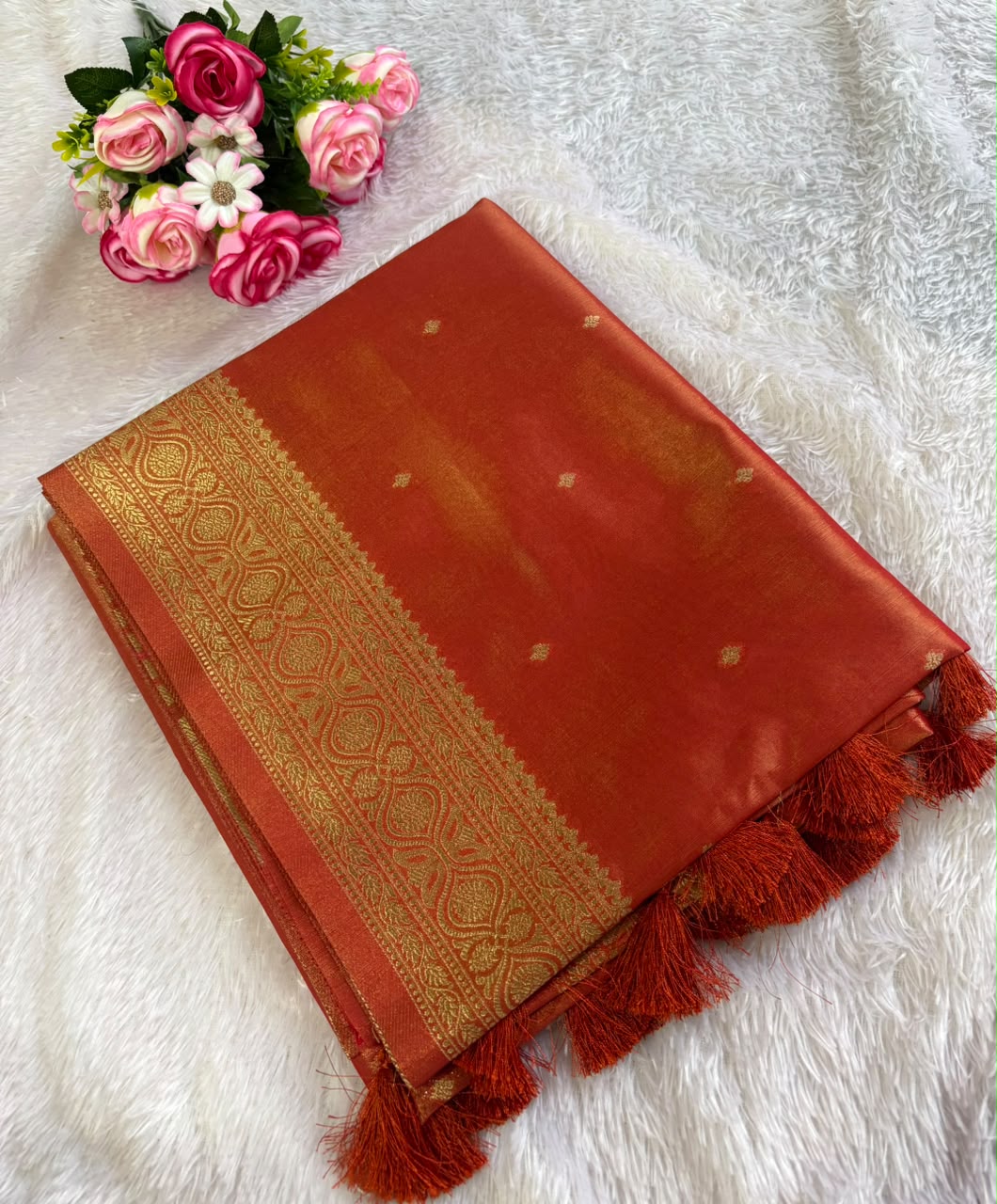 TISSUE BUTTI SAREE