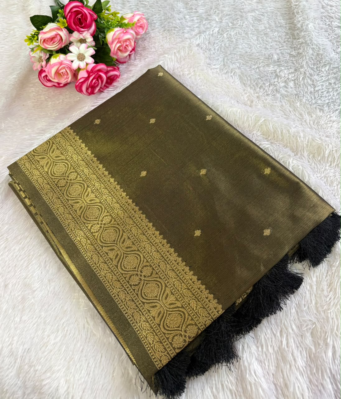 TISSUE BUTTI SAREE