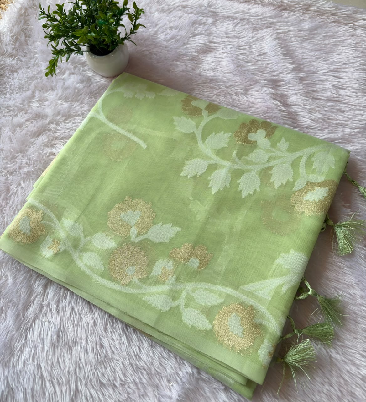 TISSUE JAAL SAREE