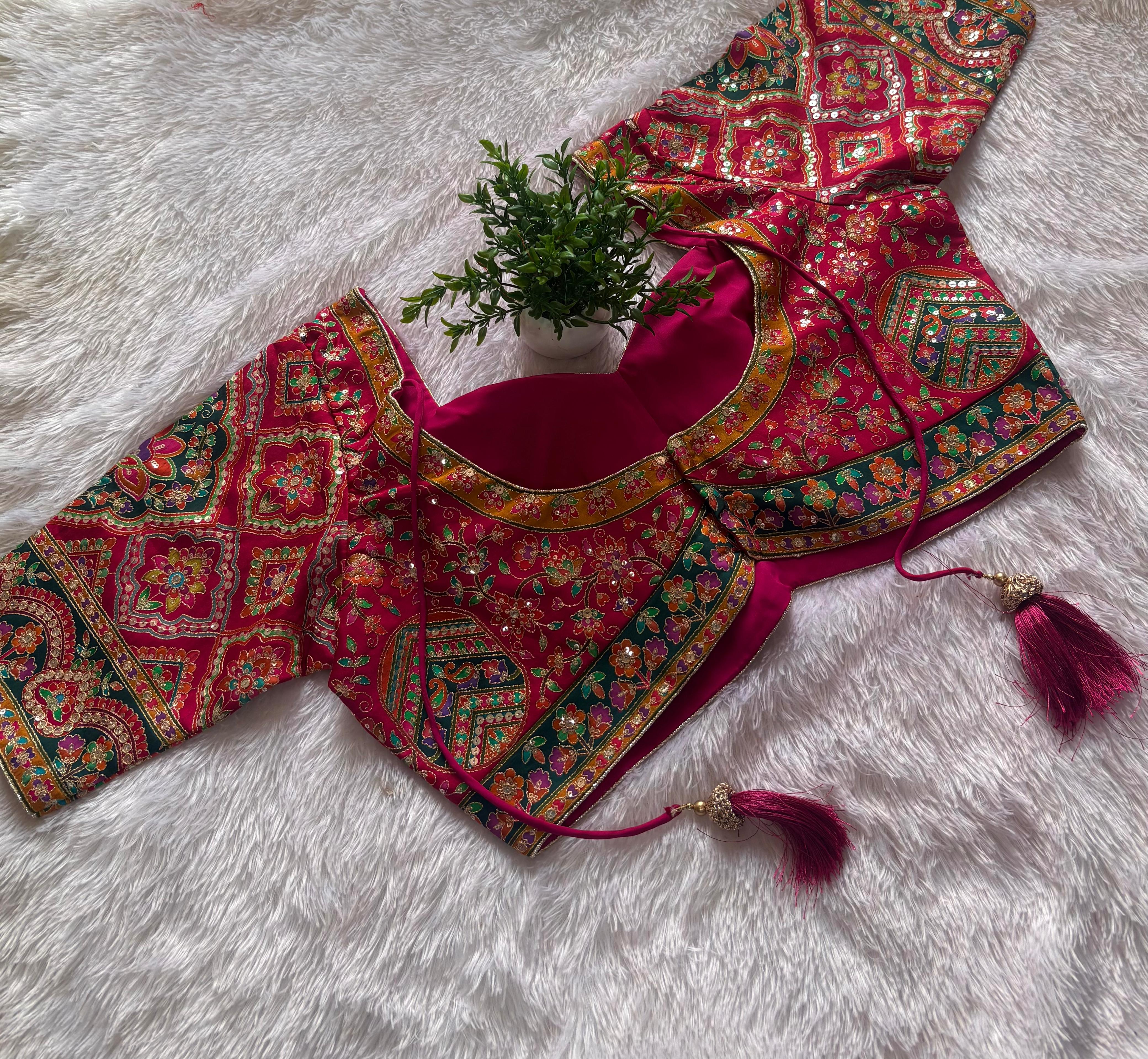 Multicolour viral saree- PC 103