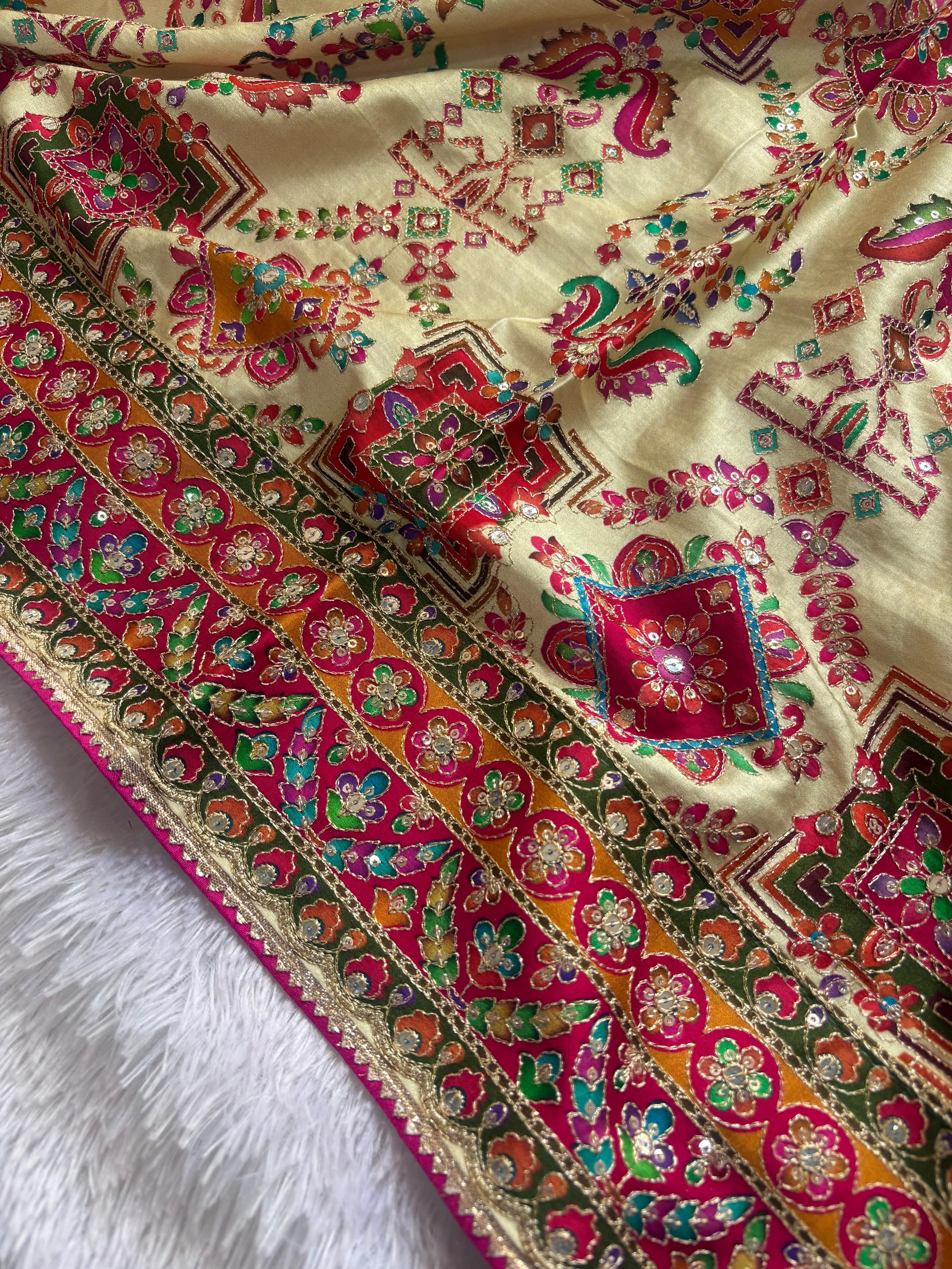 Position print saree- Pc 104