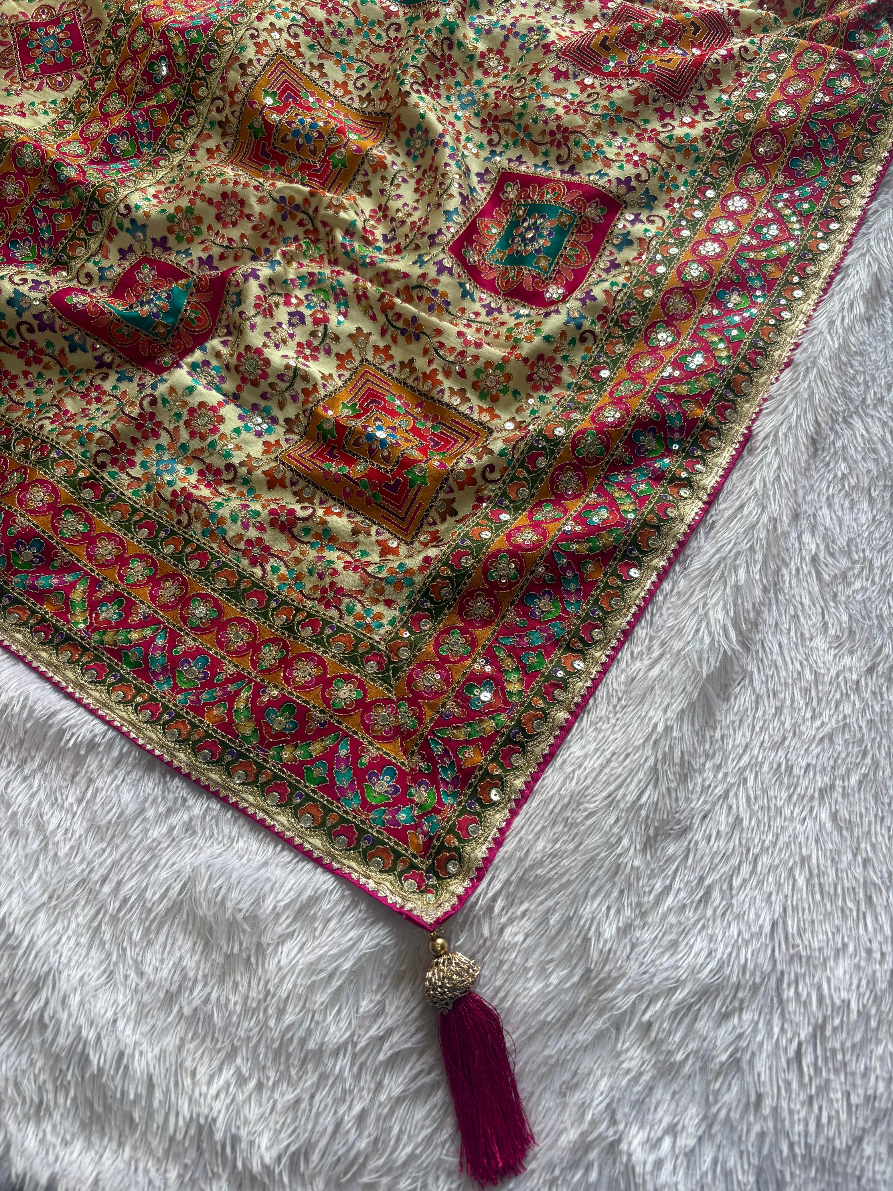 Position print saree- Pc 104