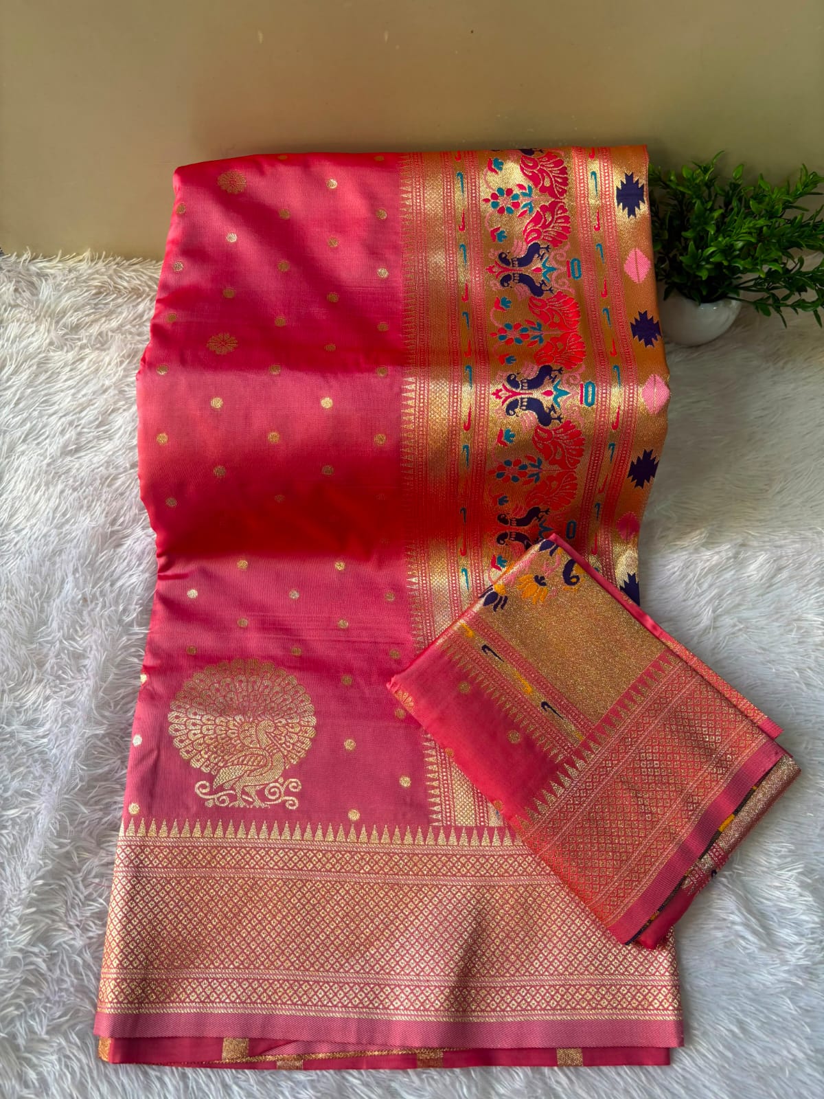 PAITHANI SAREE WITH DUPATTA PC-1450