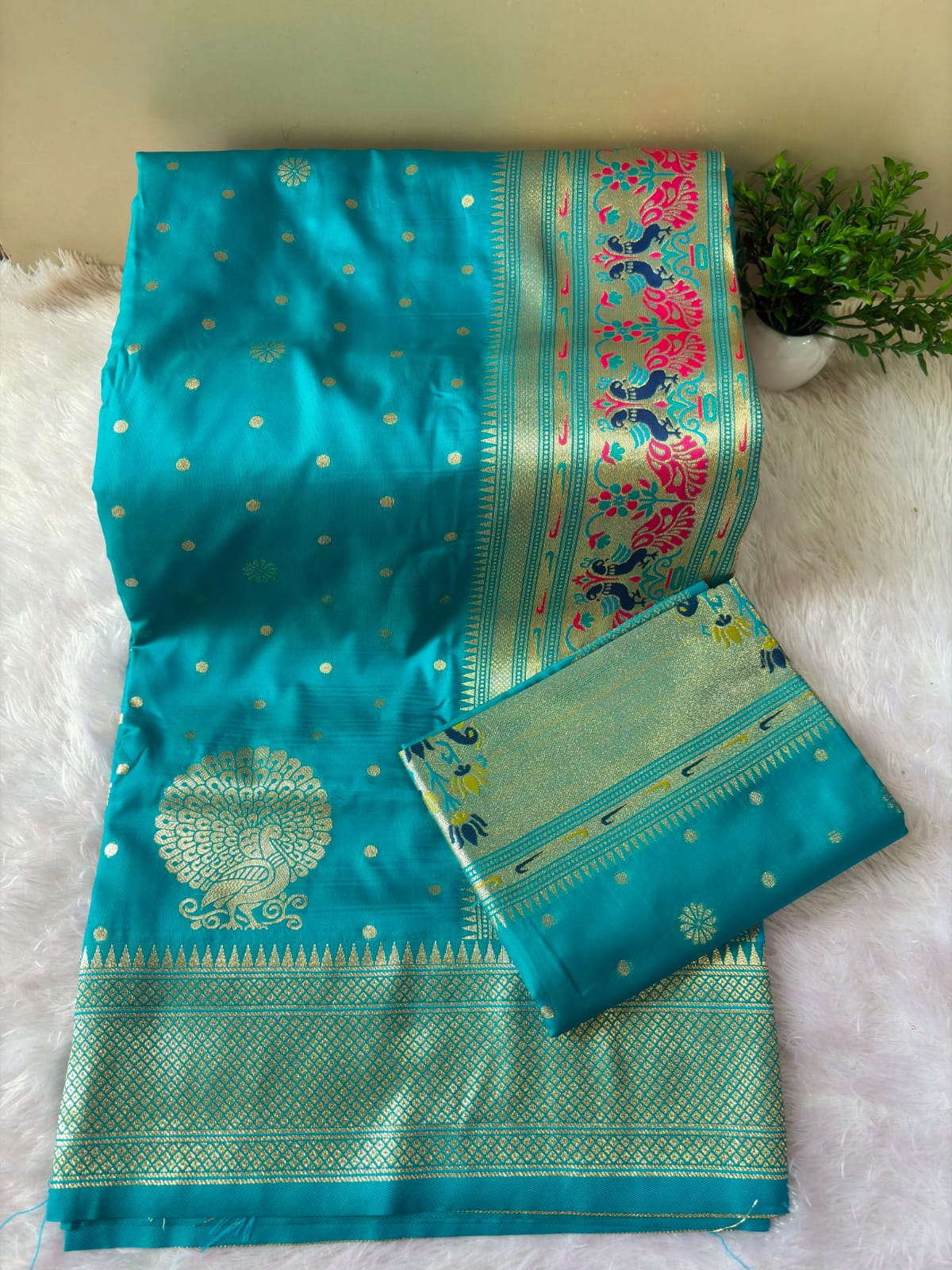 PAITHANI SAREE WITH DUPATTA PC-1450